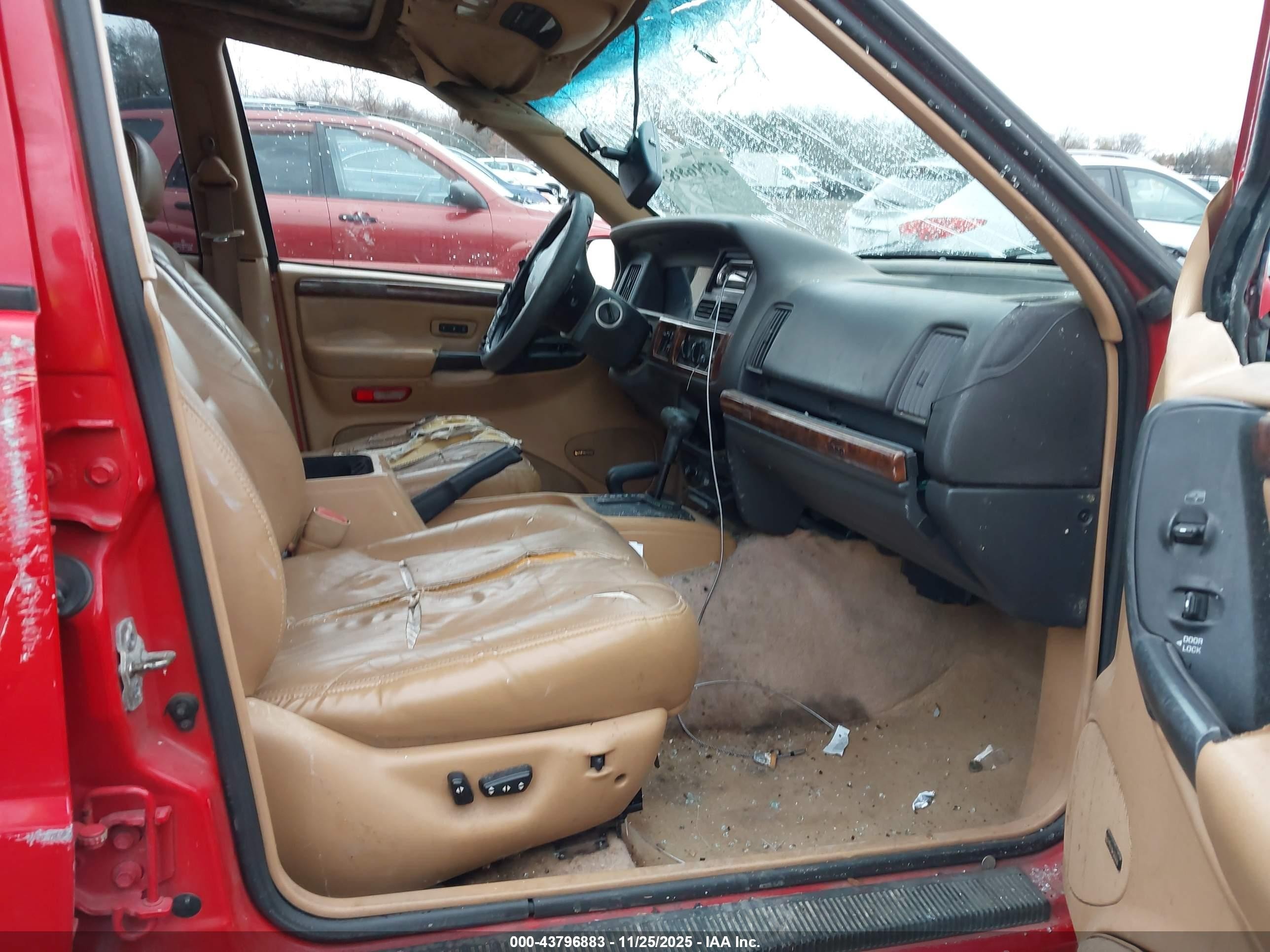 1996 Jeep Grand Cherokee Limited Red vin: 1J4GZ78Y0TC382597