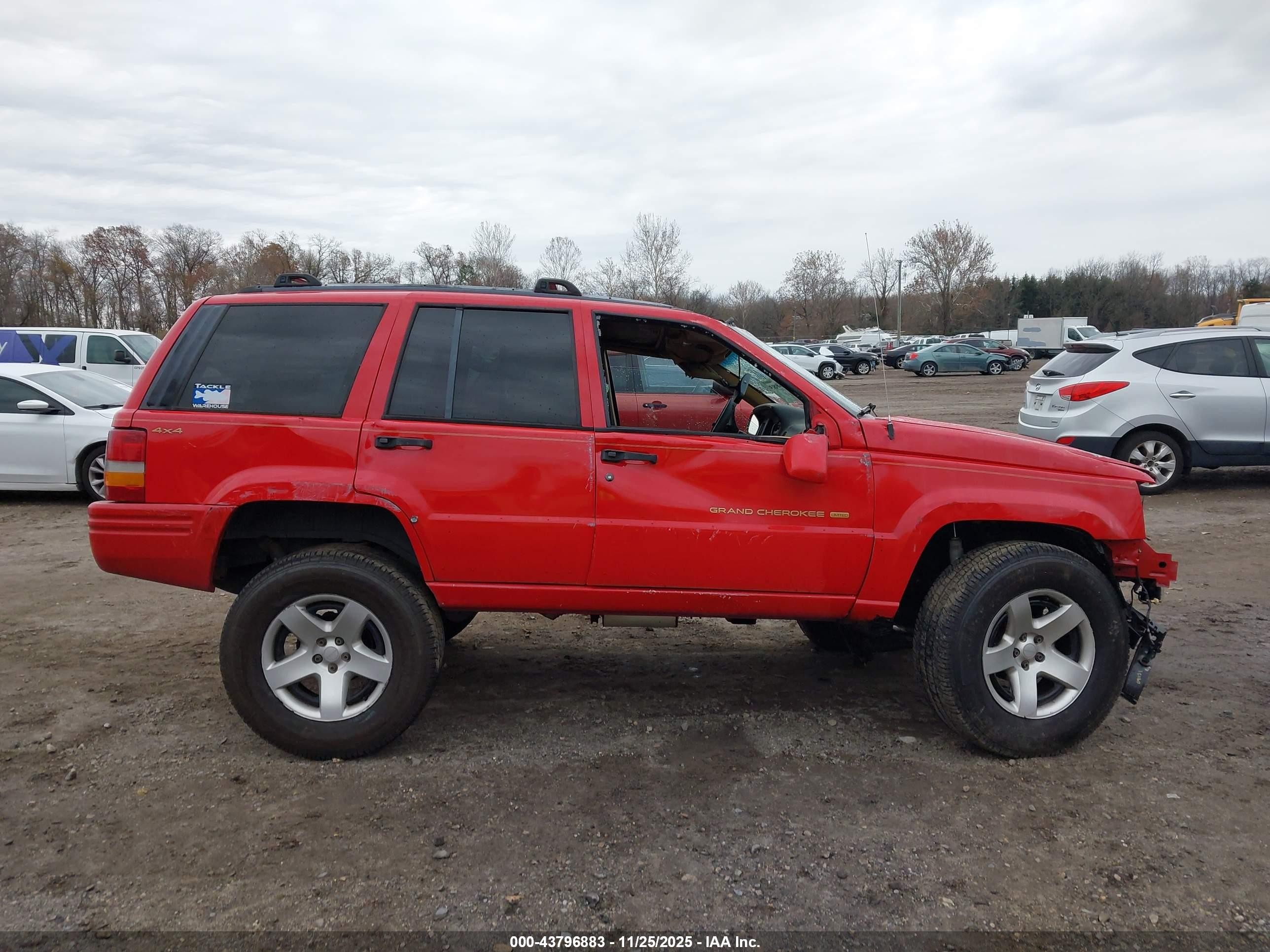 1996 Jeep Grand Cherokee Limited Red vin: 1J4GZ78Y0TC382597