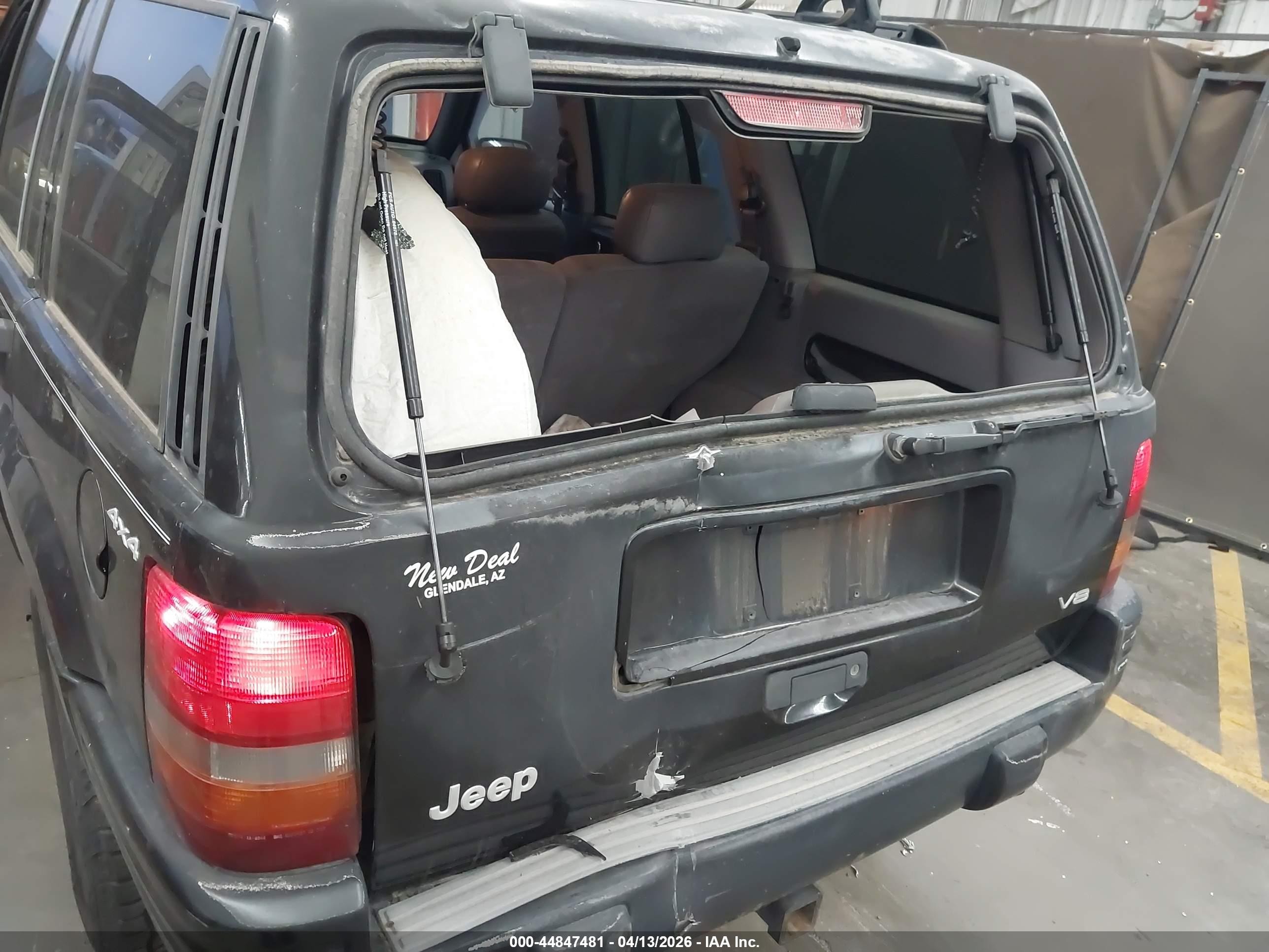 1998 Jeep Grand Cherokee Limited Black vin: 1J4GZ78Y0WC267681