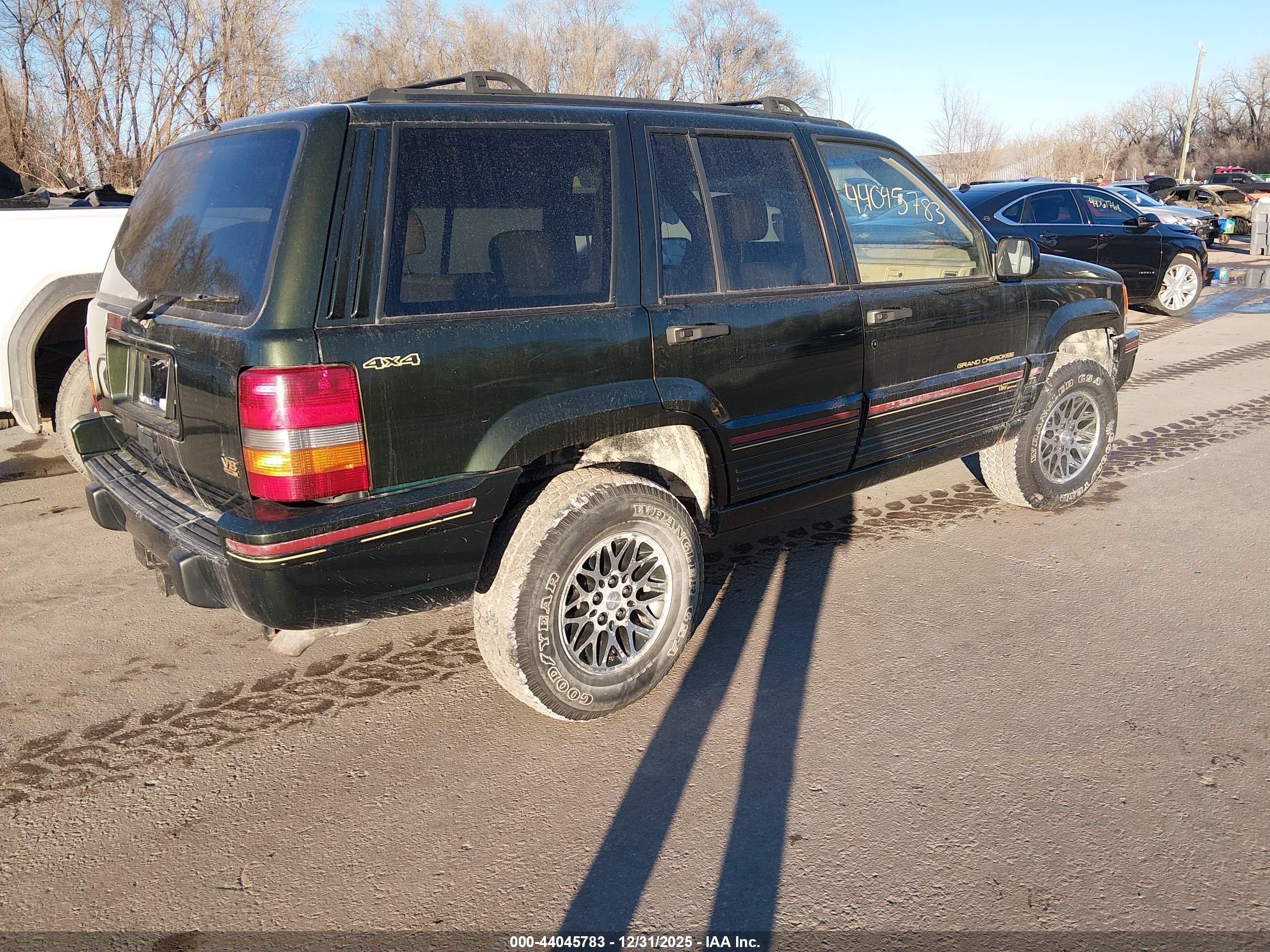 1995 Jeep Grand Cherokee Limited/orvis Green vin: 1J4GZ78Y1SC564551