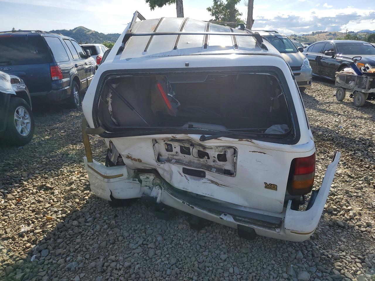 1995 Jeep Grand Cherokee Limited White vin: 1J4GZ78Y1SC640138