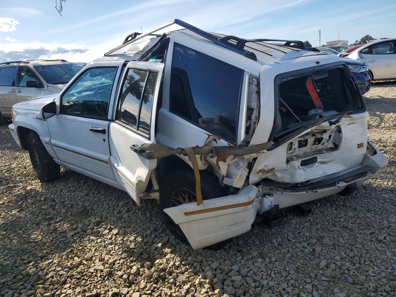 1995 Jeep Grand Cherokee Limited White vin: 1J4GZ78Y1SC640138
