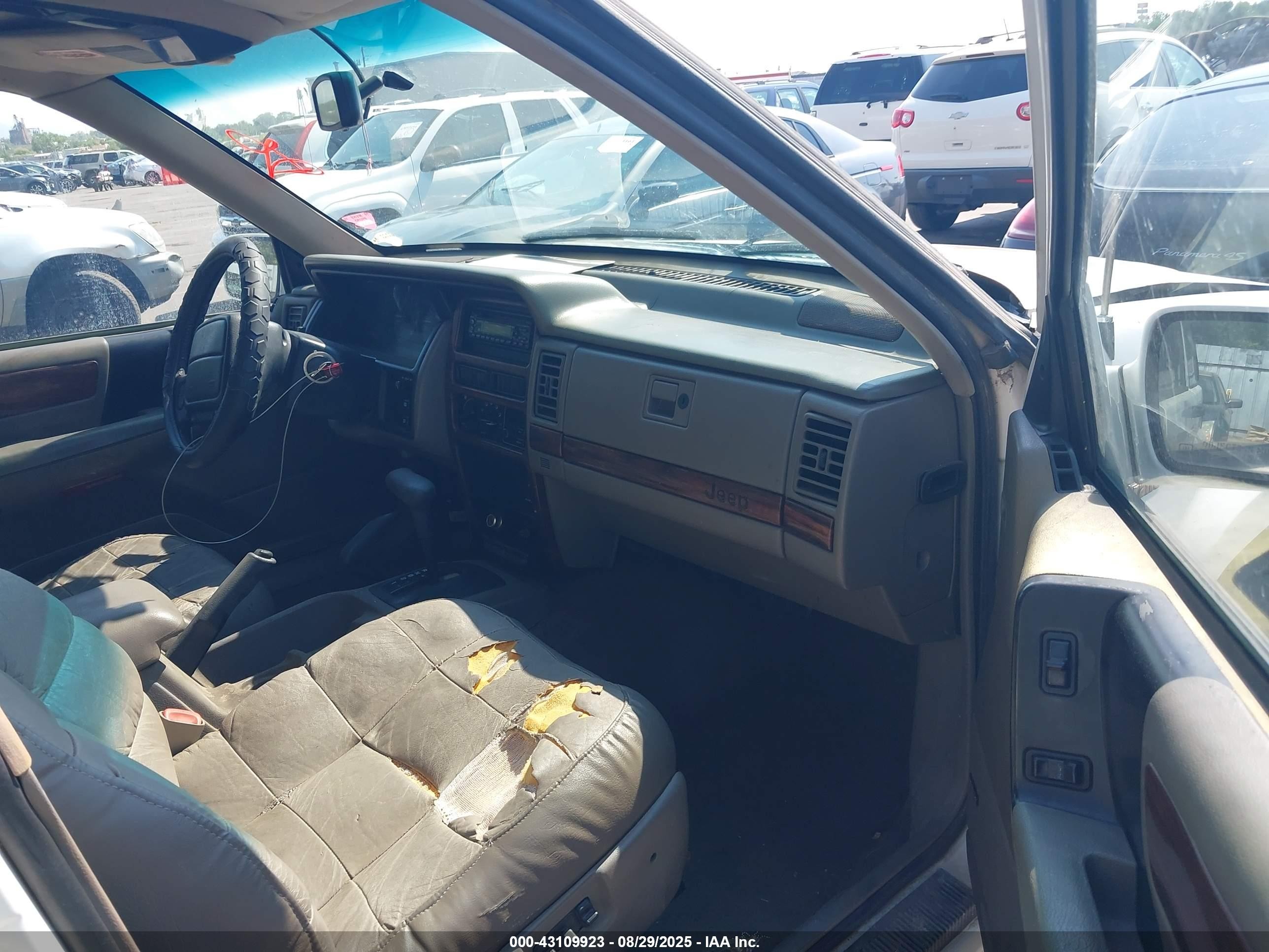 1995 Jeep Grand Cherokee Limited/orvis White vin: 1J4GZ78Y1SC761512