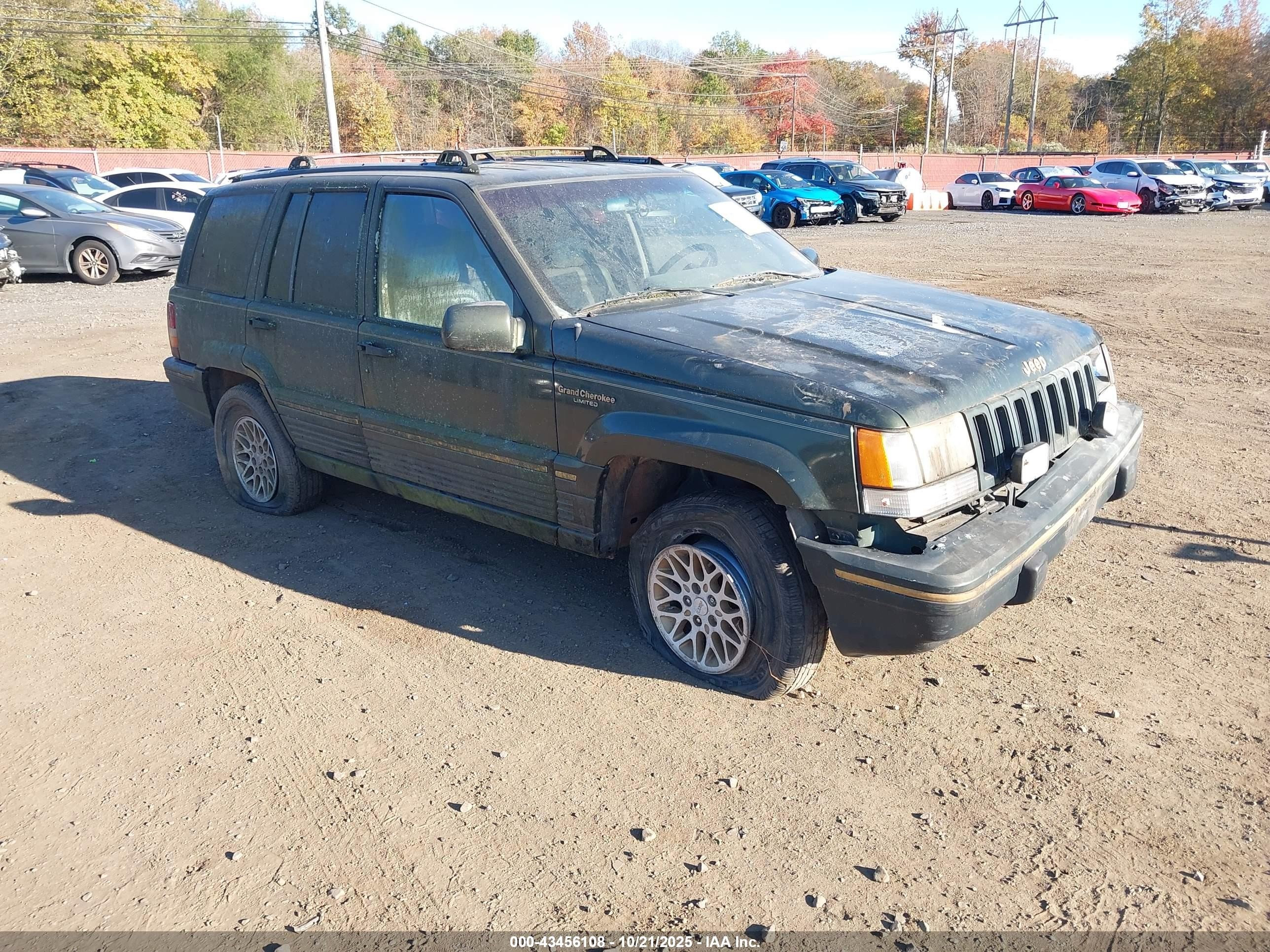 1995 Jeep Grand Cherokee Limited/orvis Green vin: 1J4GZ78Y2SC594707