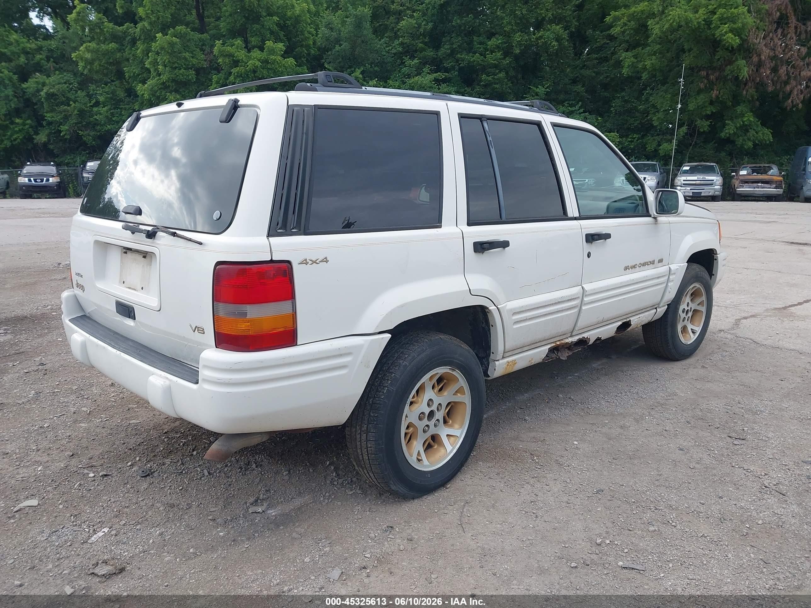 1996 Jeep Grand Cherokee Limited Белый vin: 1J4GZ78Y2TC244673