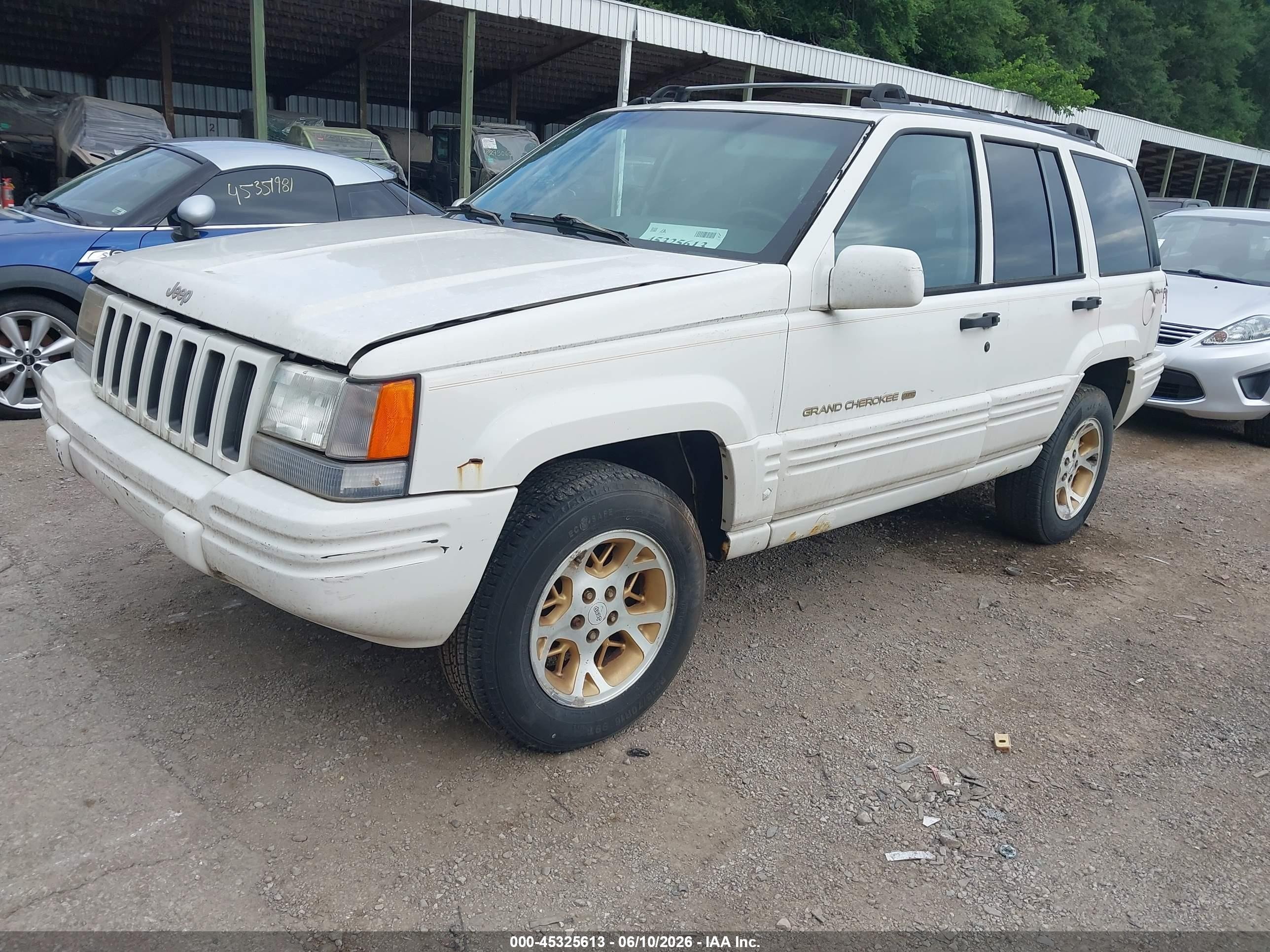 1996 Jeep Grand Cherokee Limited Белый vin: 1J4GZ78Y2TC244673