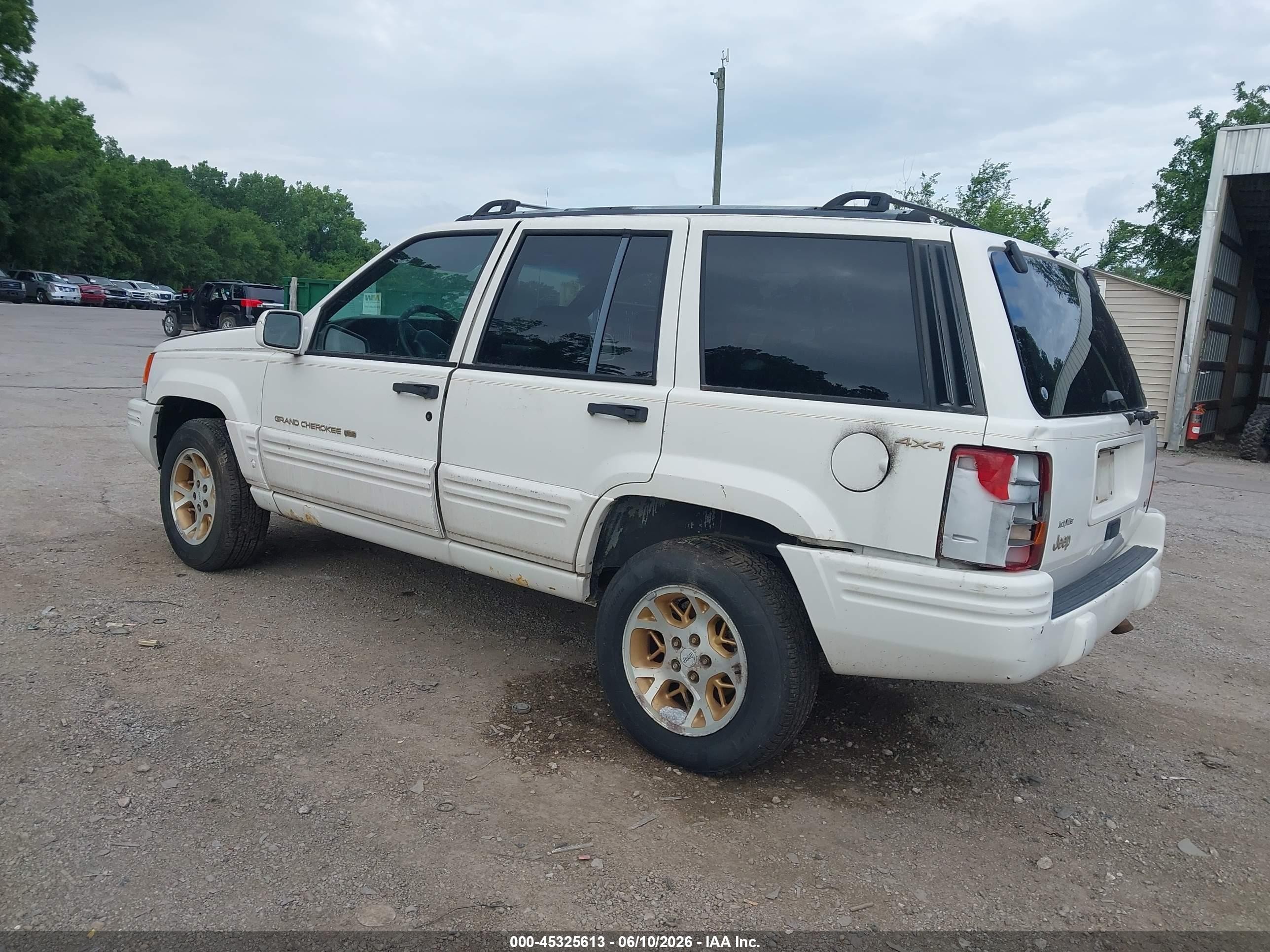 1996 Jeep Grand Cherokee Limited Белый vin: 1J4GZ78Y2TC244673