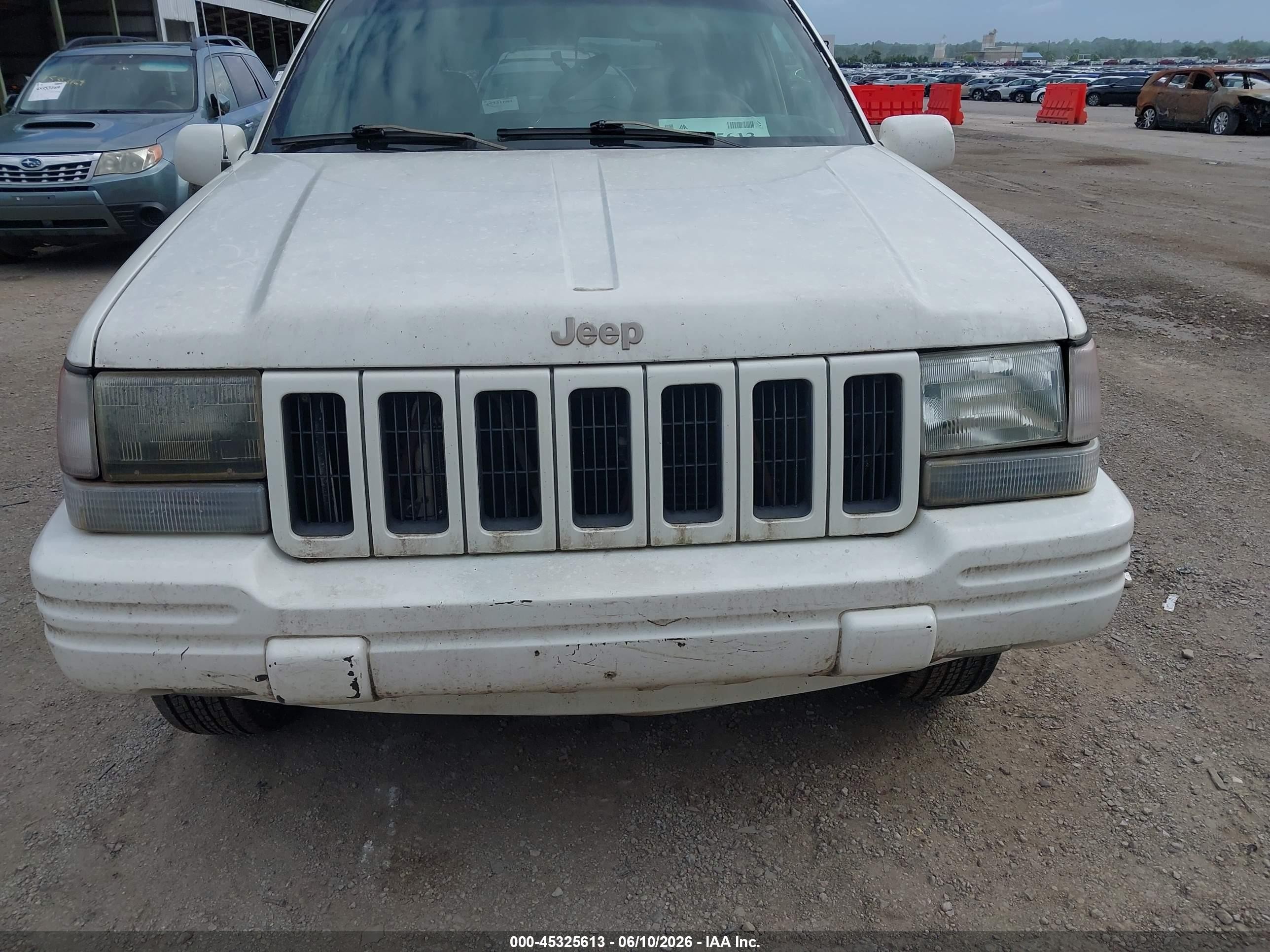 1996 Jeep Grand Cherokee Limited Белый vin: 1J4GZ78Y2TC244673