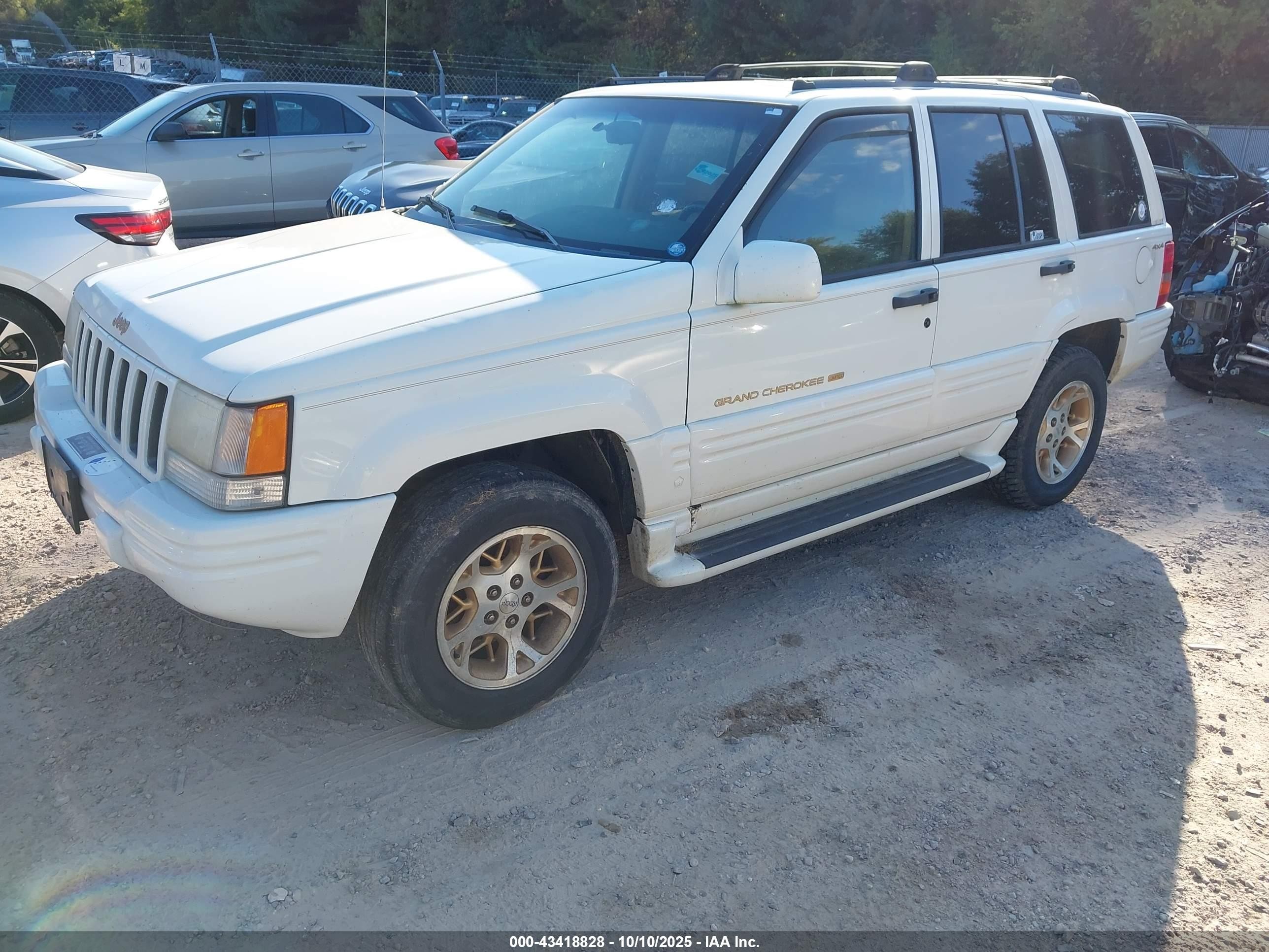 1996 Jeep Grand Cherokee Limited White vin: 1J4GZ78Y2TC298538