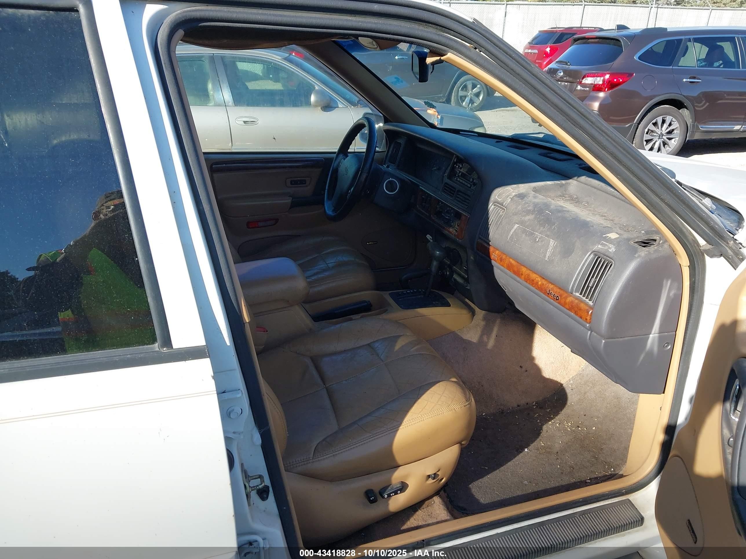 1996 Jeep Grand Cherokee Limited White vin: 1J4GZ78Y2TC298538