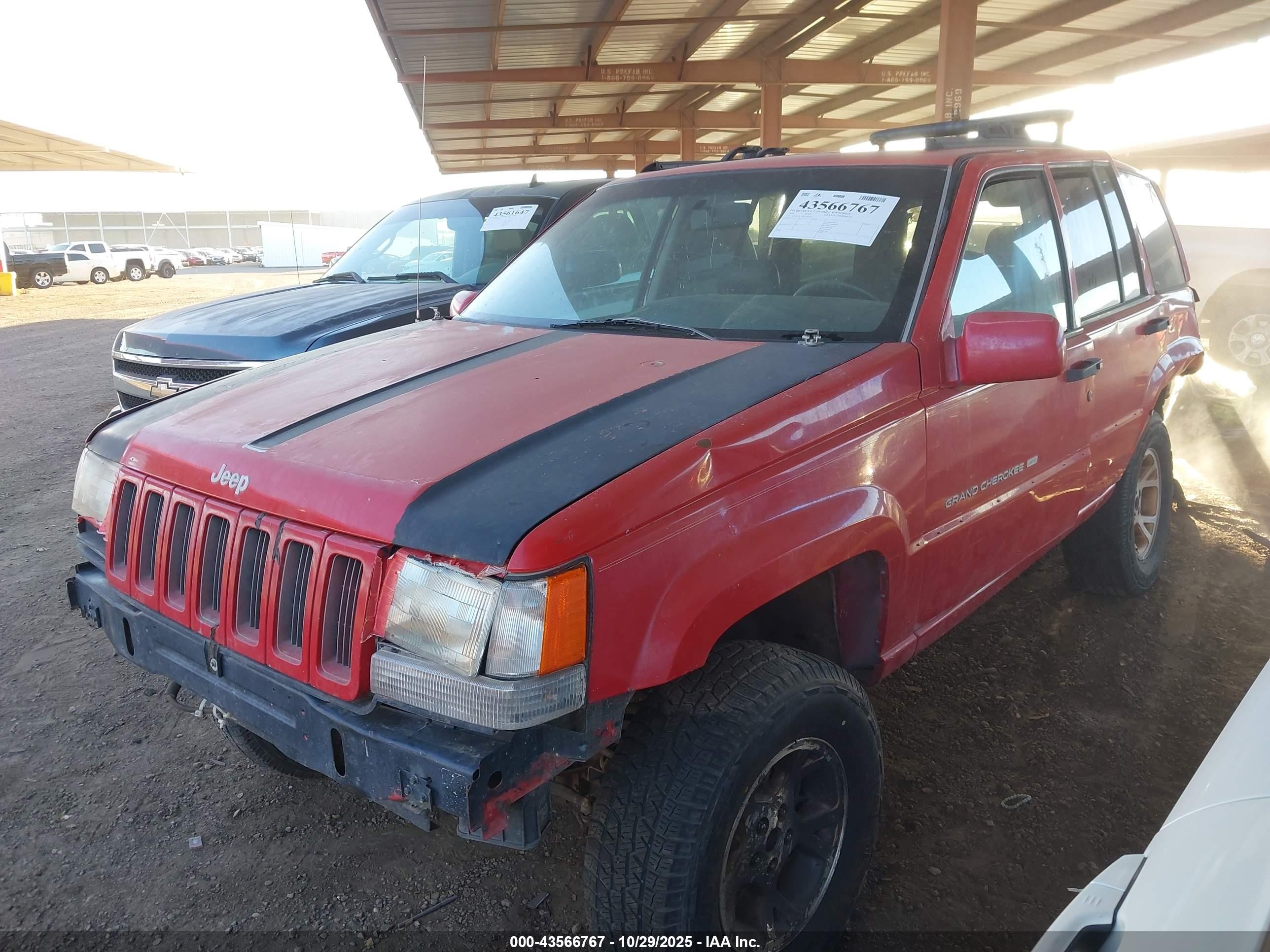 1997 Jeep Grand Cherokee Limited Red vin: 1J4GZ78Y2VC765055