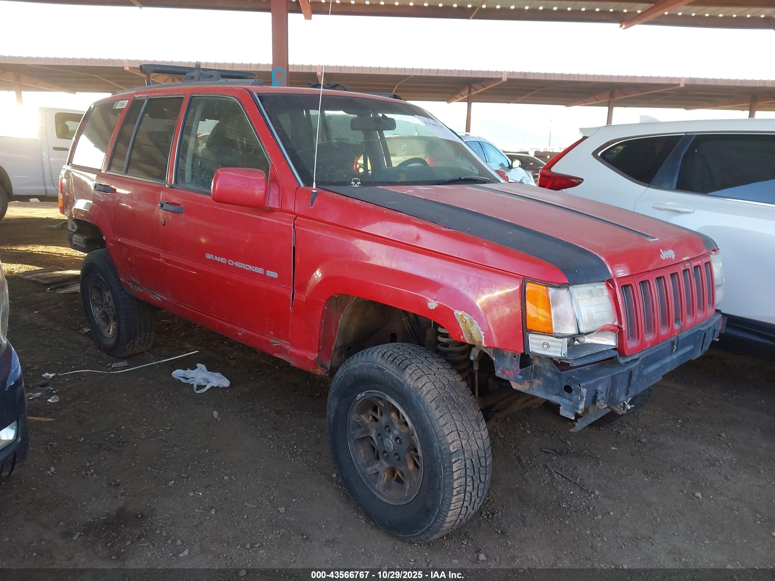1997 Jeep Grand Cherokee Limited Red vin: 1J4GZ78Y2VC765055
