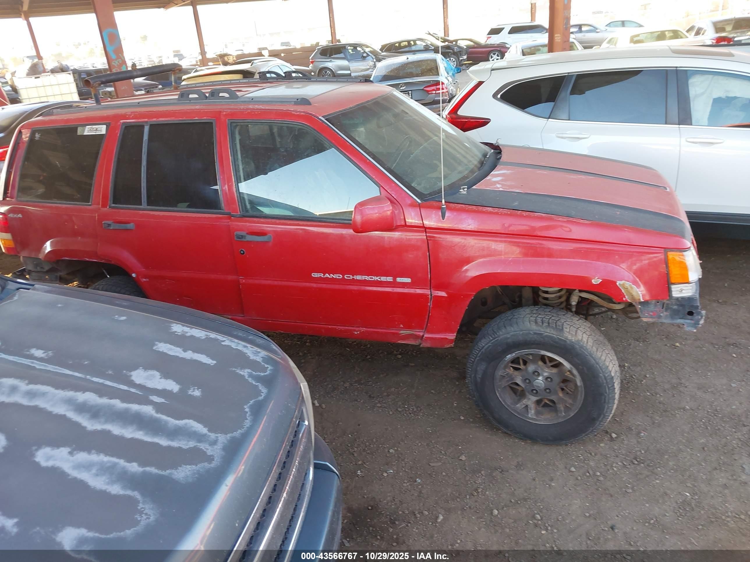 1997 Jeep Grand Cherokee Limited Red vin: 1J4GZ78Y2VC765055