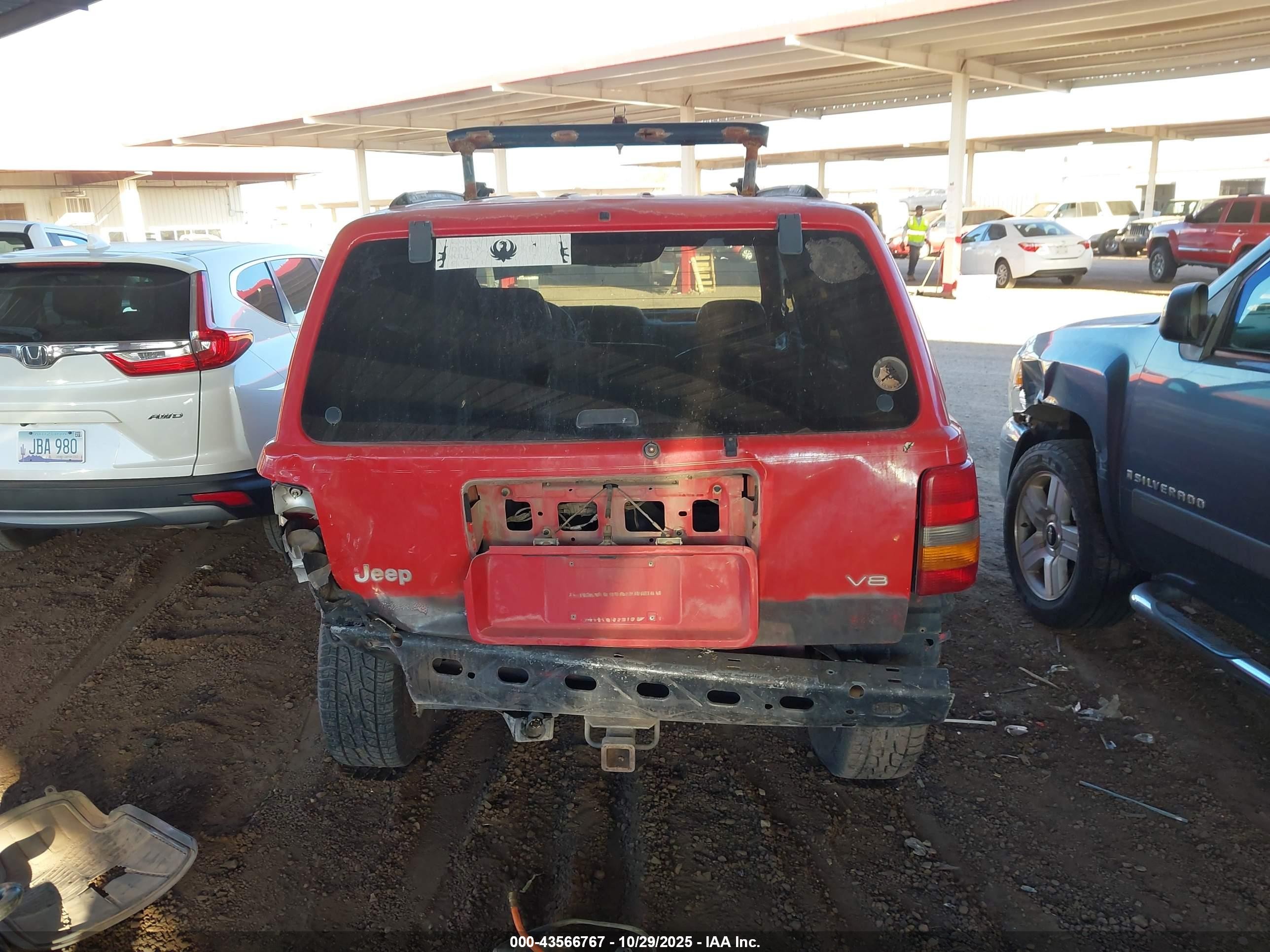 1997 Jeep Grand Cherokee Limited Red vin: 1J4GZ78Y2VC765055