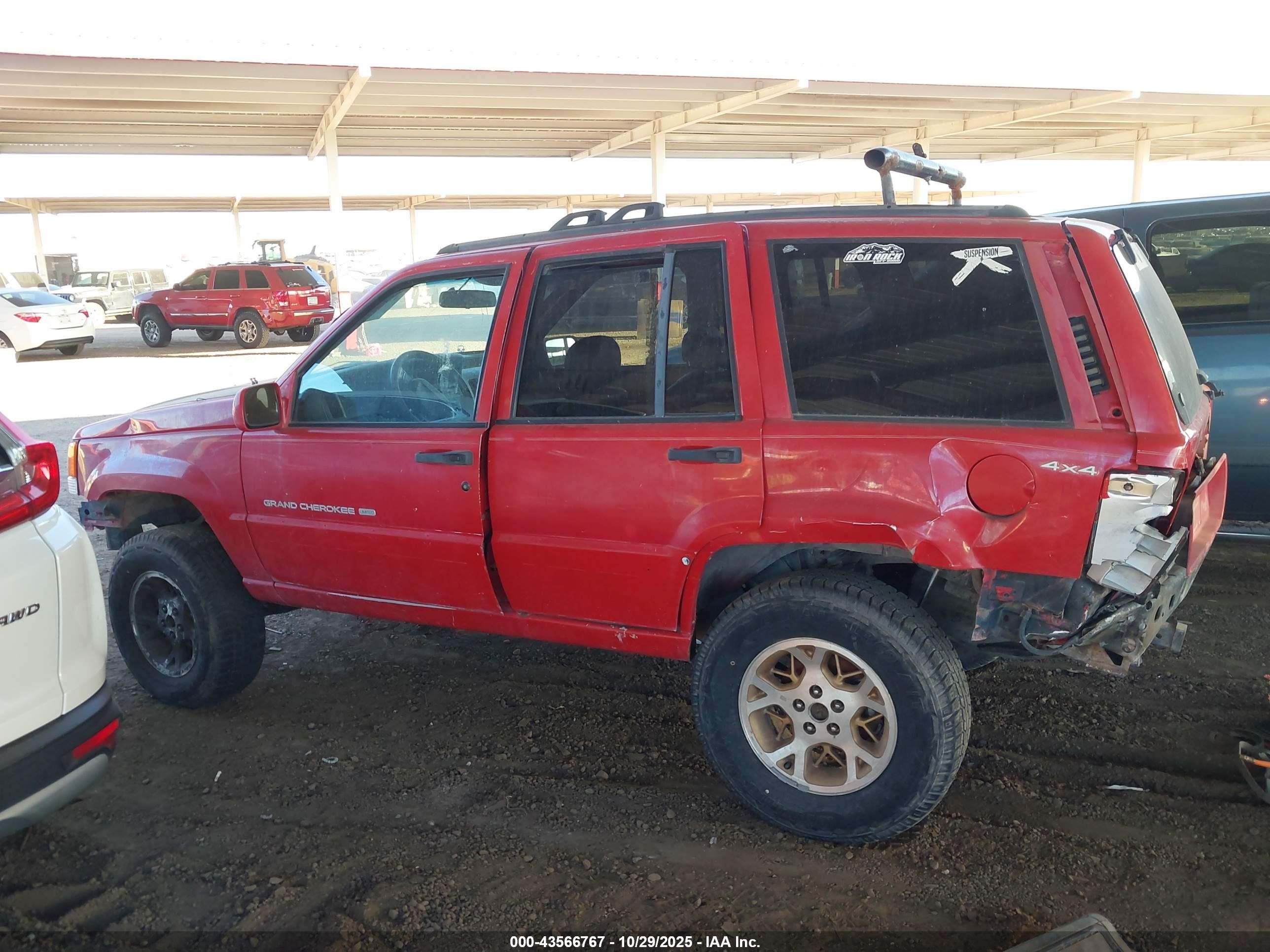 1997 Jeep Grand Cherokee Limited Red vin: 1J4GZ78Y2VC765055