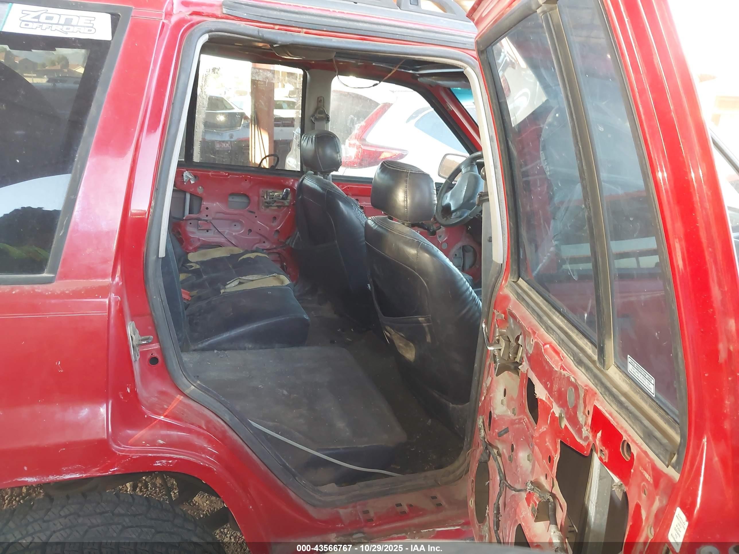 1997 Jeep Grand Cherokee Limited Red vin: 1J4GZ78Y2VC765055