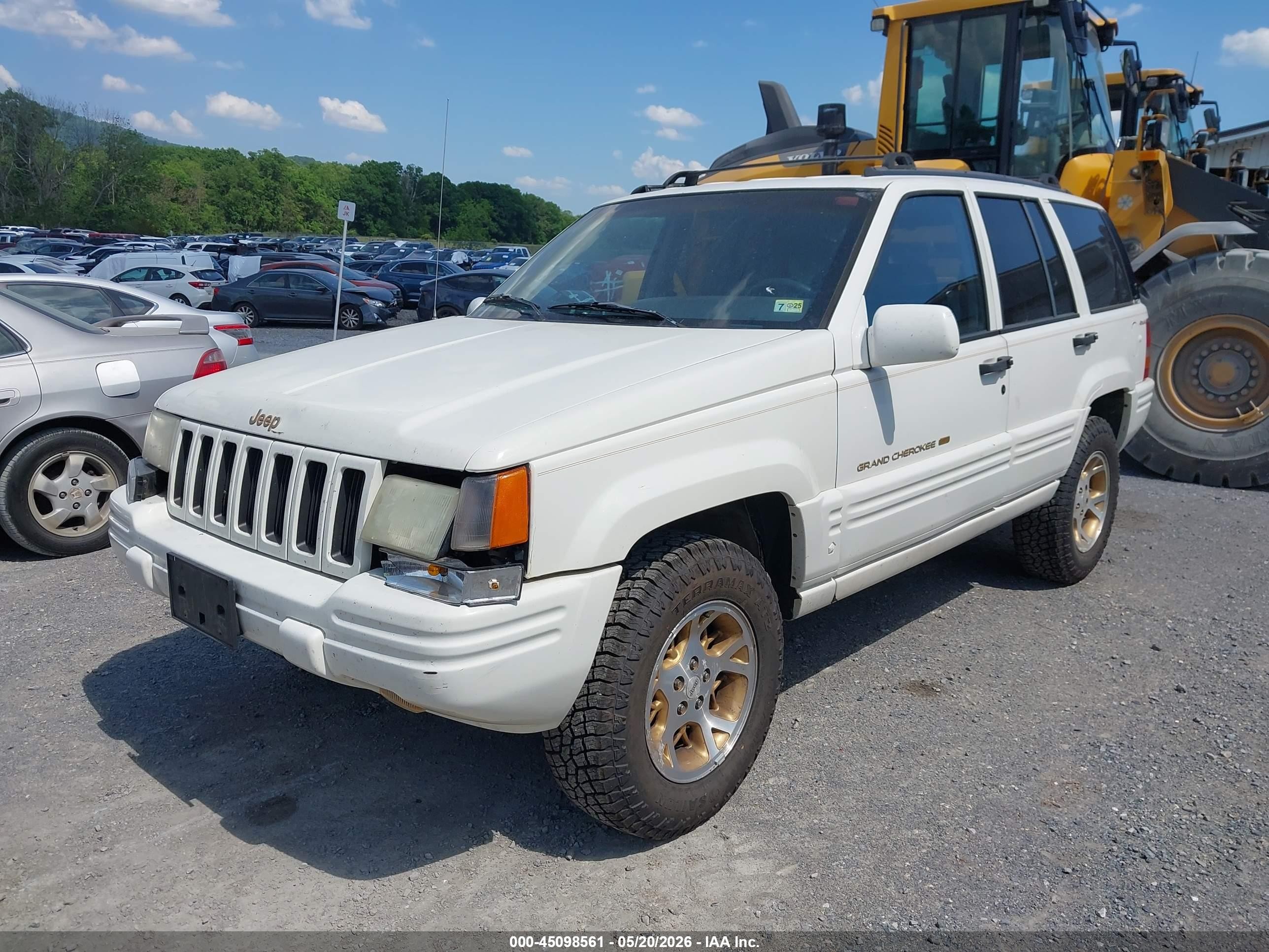 1997 Jeep Grand Cherokee Limited White vin: 1J4GZ78Y2VC766321