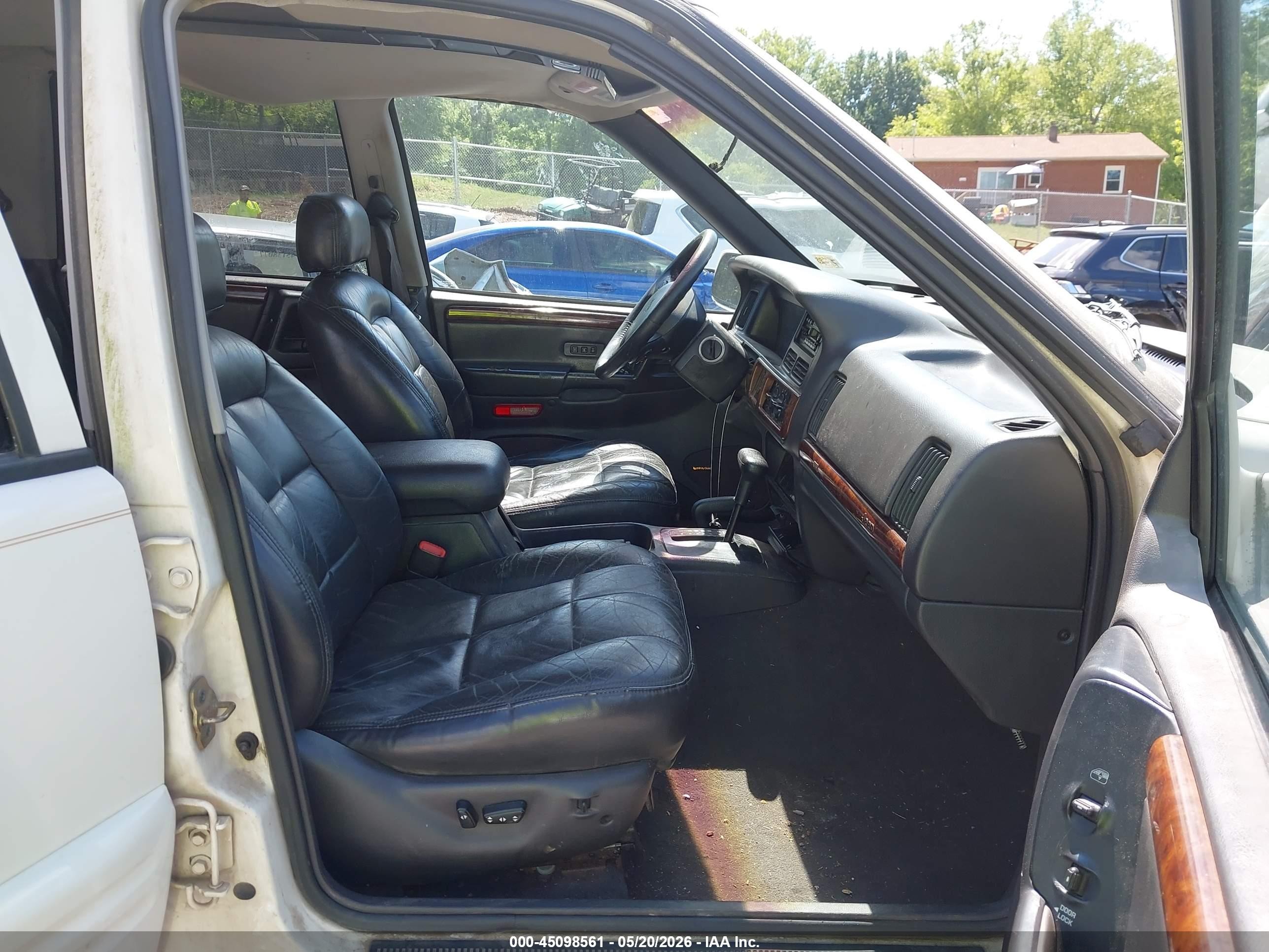 1997 Jeep Grand Cherokee Limited White vin: 1J4GZ78Y2VC766321