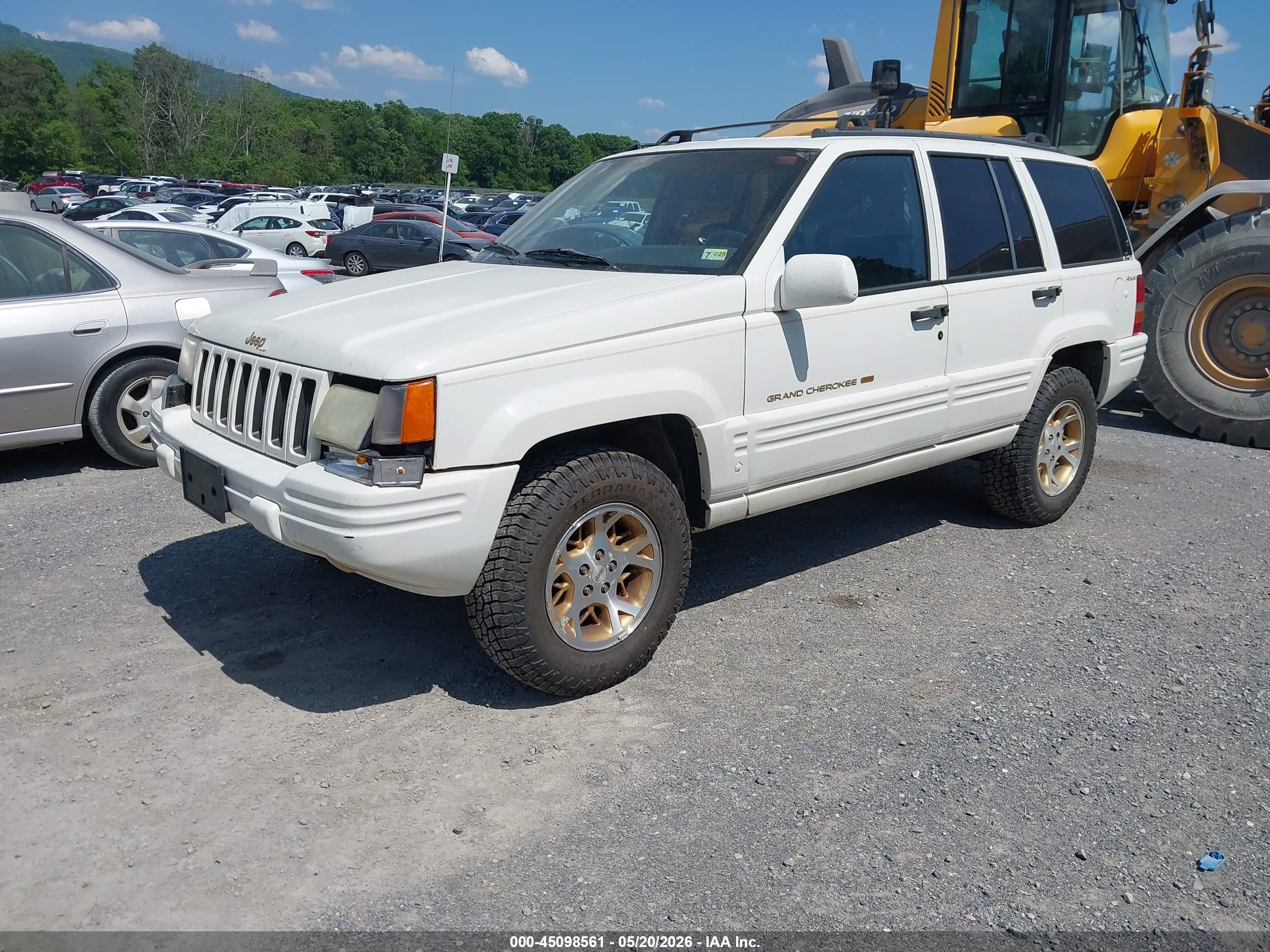 1997 Jeep Grand Cherokee Limited White vin: 1J4GZ78Y2VC766321
