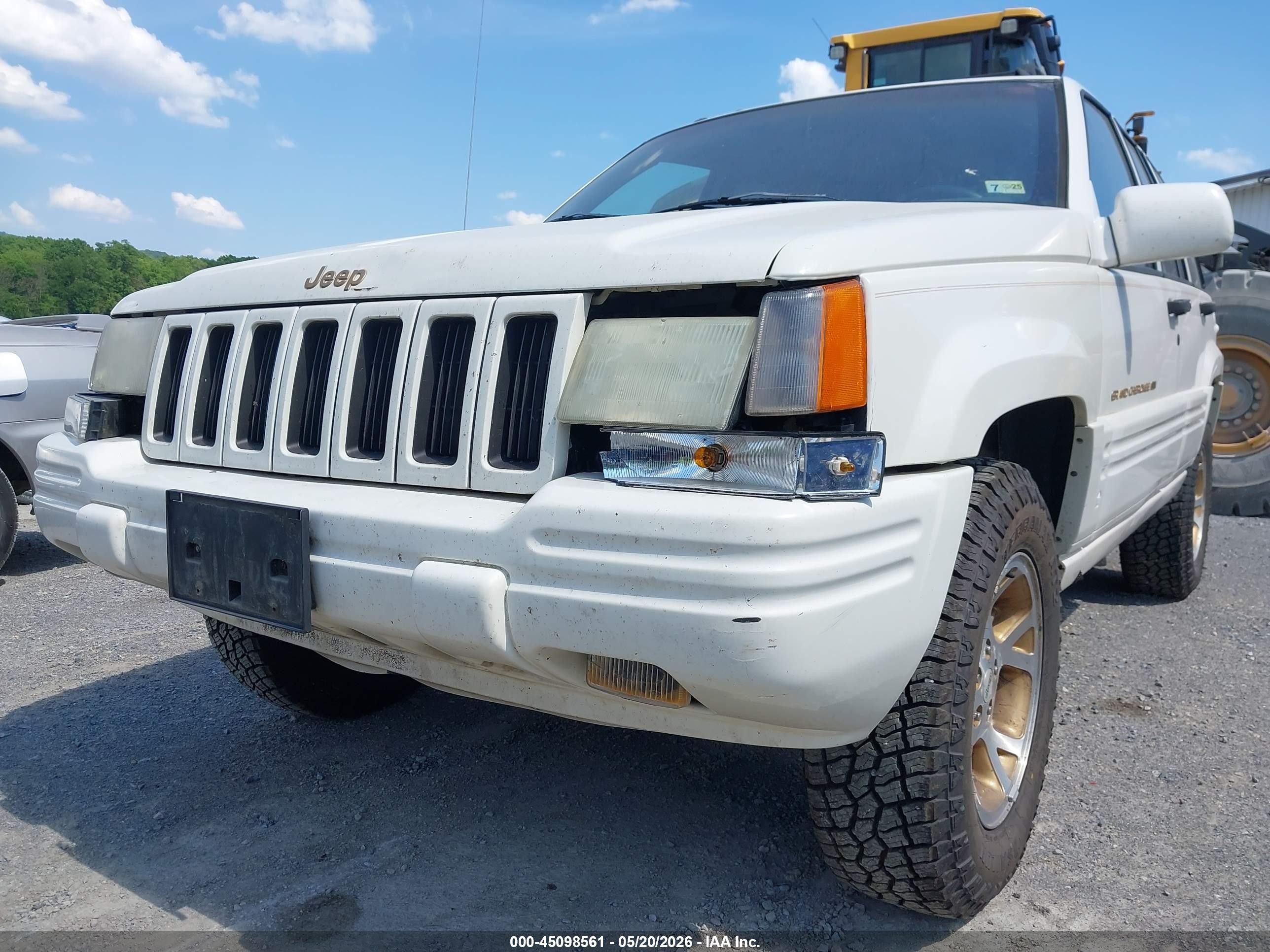 1997 Jeep Grand Cherokee Limited White vin: 1J4GZ78Y2VC766321