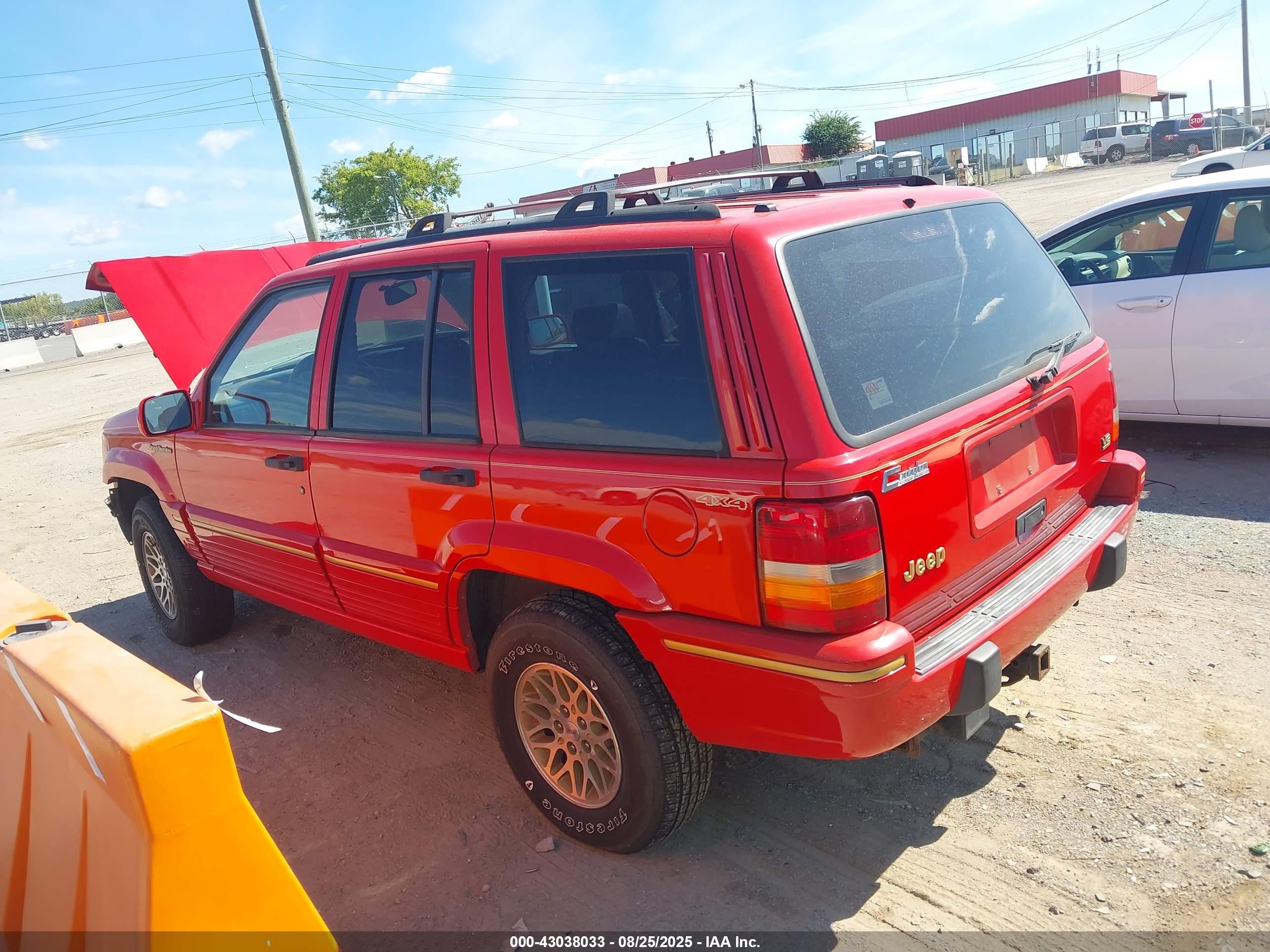 1995 Jeep Grand Cherokee Limited/orvis Red vin: 1J4GZ78Y3SC620845