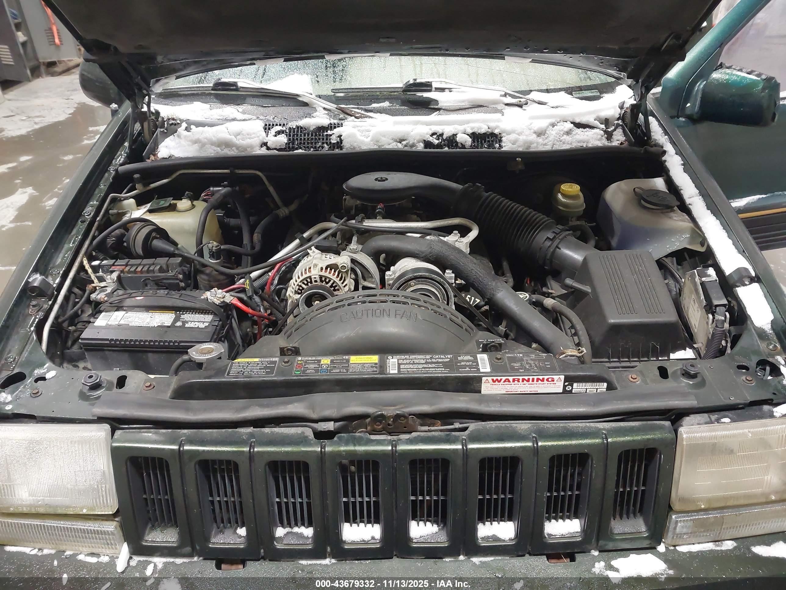 1995 Jeep Grand Cherokee Limited/orvis Green vin: 1J4GZ78Y3SC738314