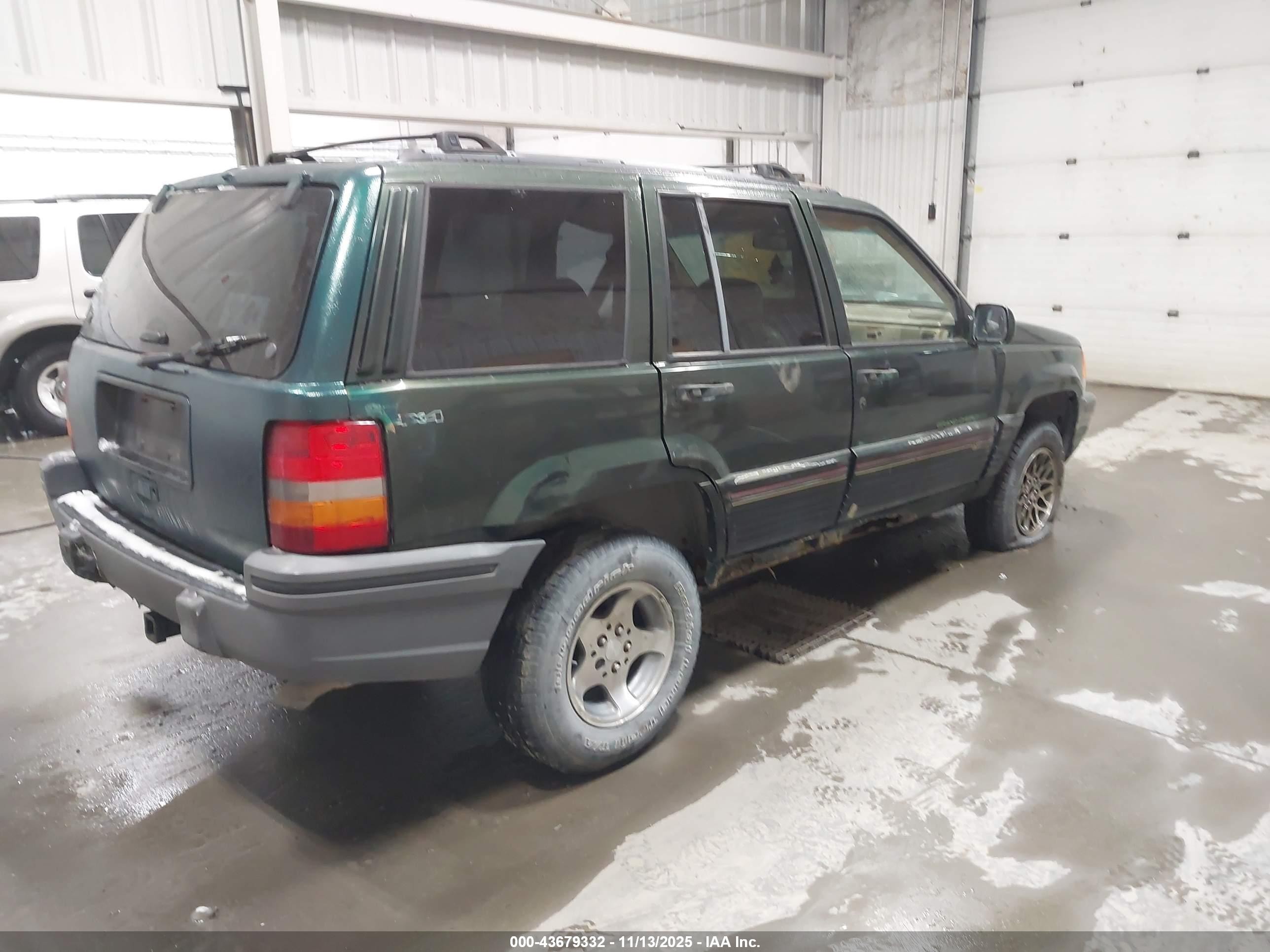 1995 Jeep Grand Cherokee Limited/orvis Green vin: 1J4GZ78Y3SC738314