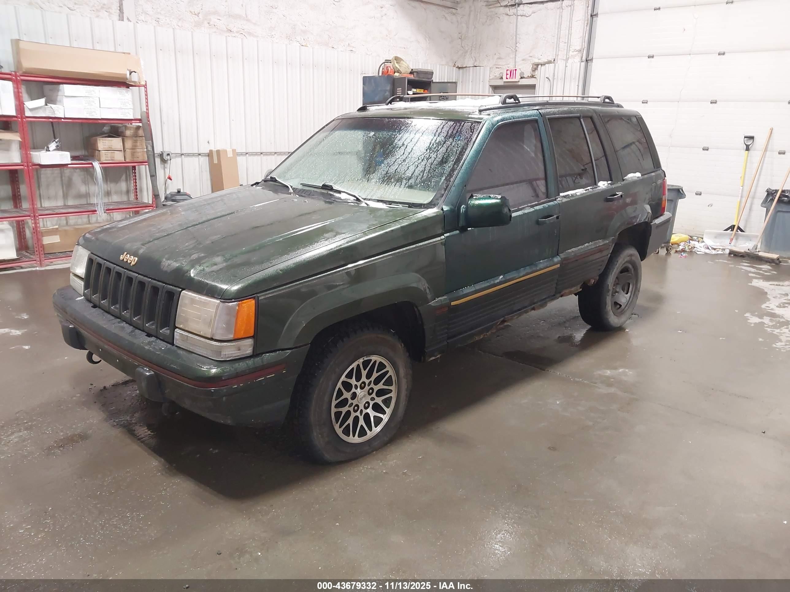 1995 Jeep Grand Cherokee Limited/orvis Green vin: 1J4GZ78Y3SC738314