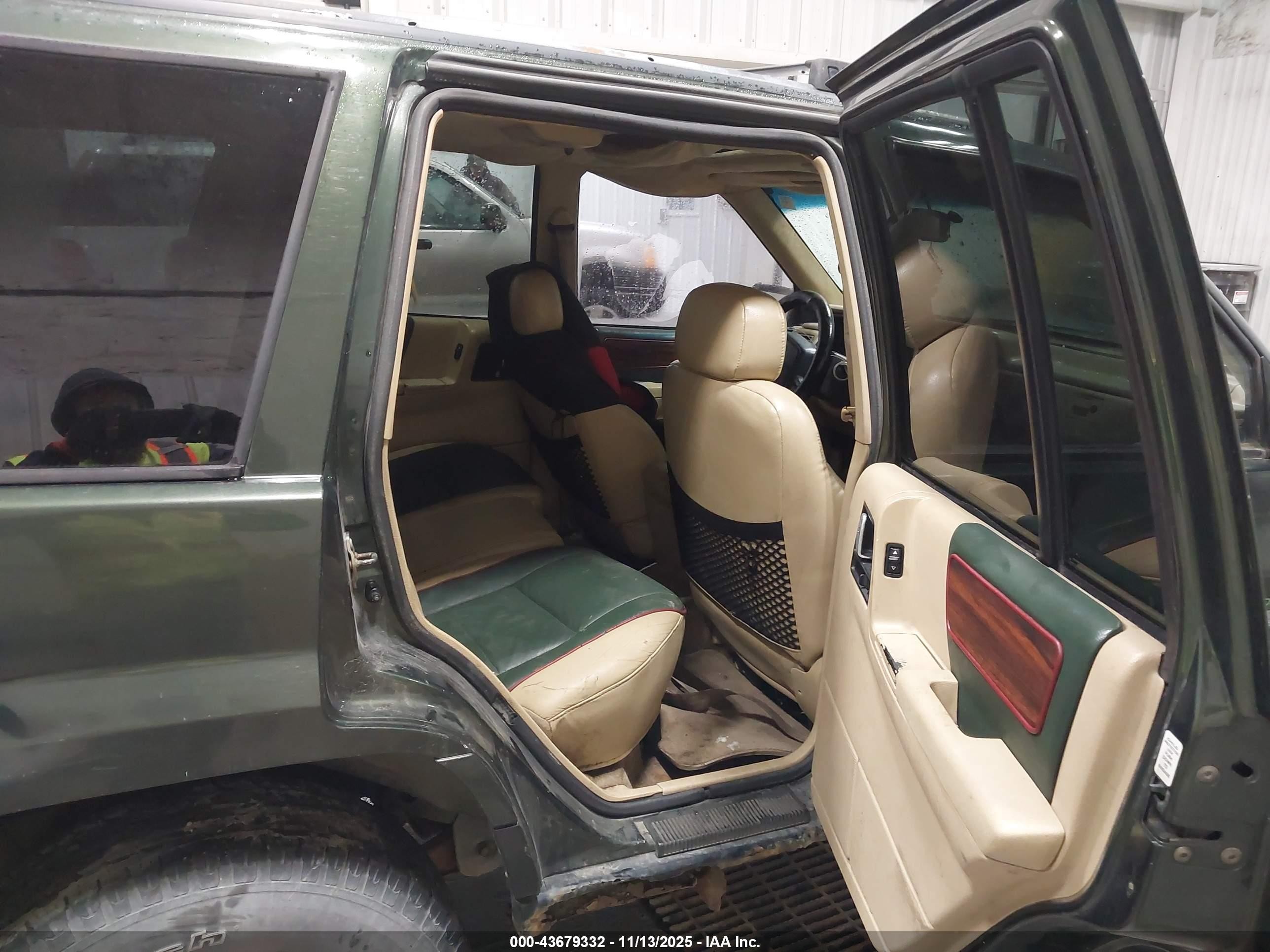 1995 Jeep Grand Cherokee Limited/orvis Green vin: 1J4GZ78Y3SC738314