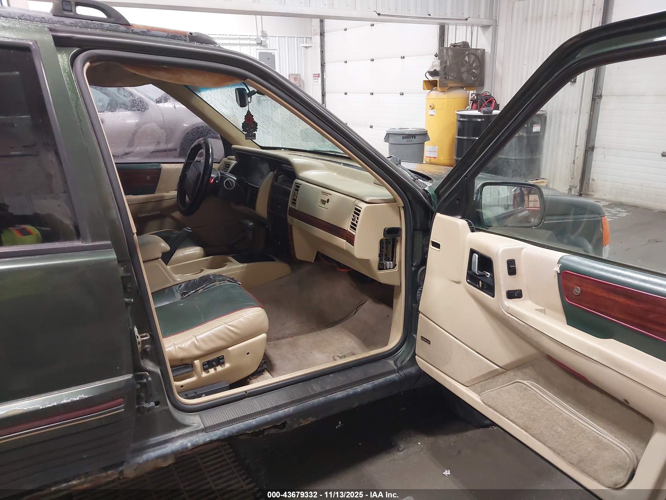 1995 Jeep Grand Cherokee Limited/orvis Green vin: 1J4GZ78Y3SC738314