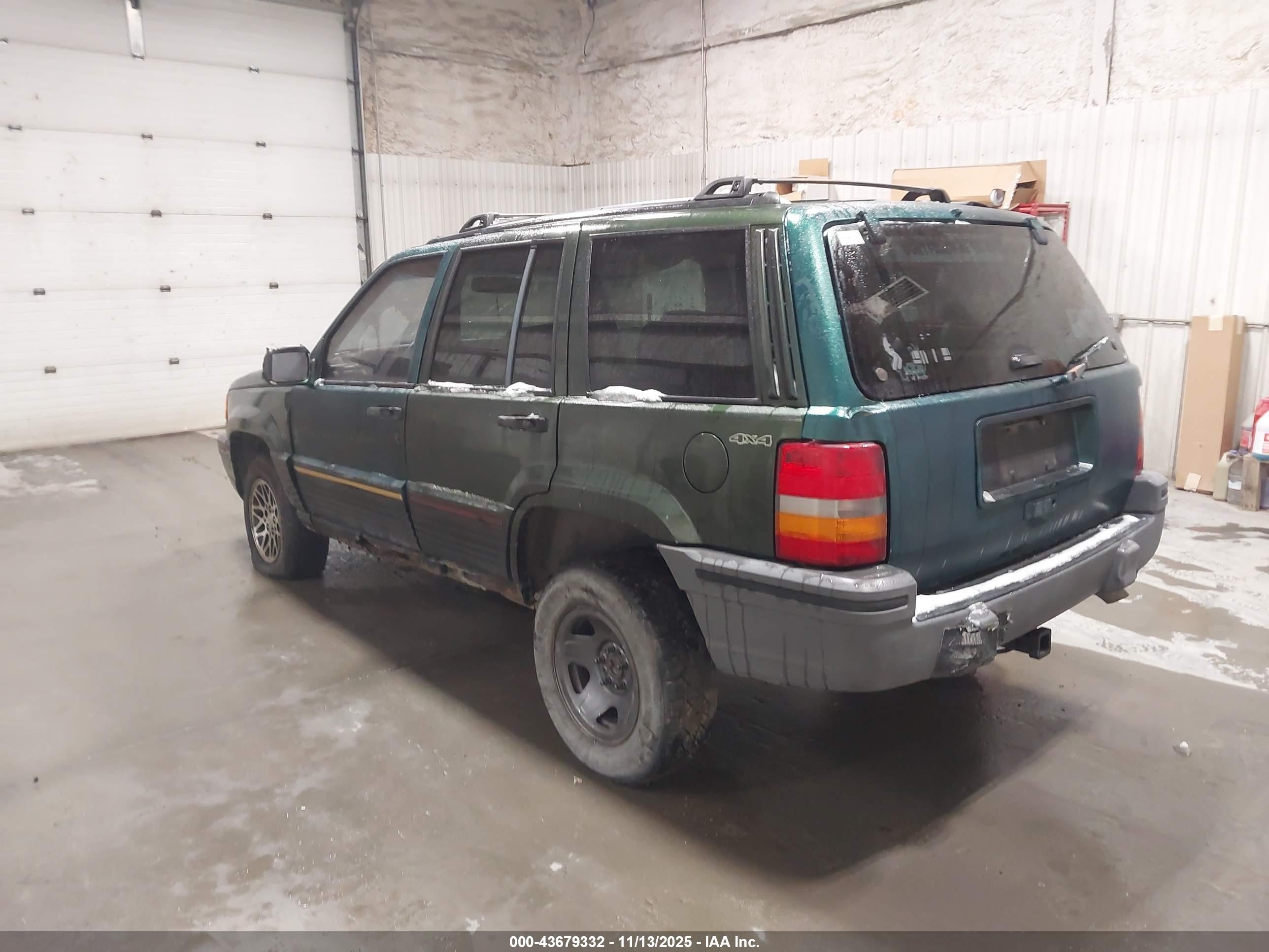 1995 Jeep Grand Cherokee Limited/orvis Green vin: 1J4GZ78Y3SC738314