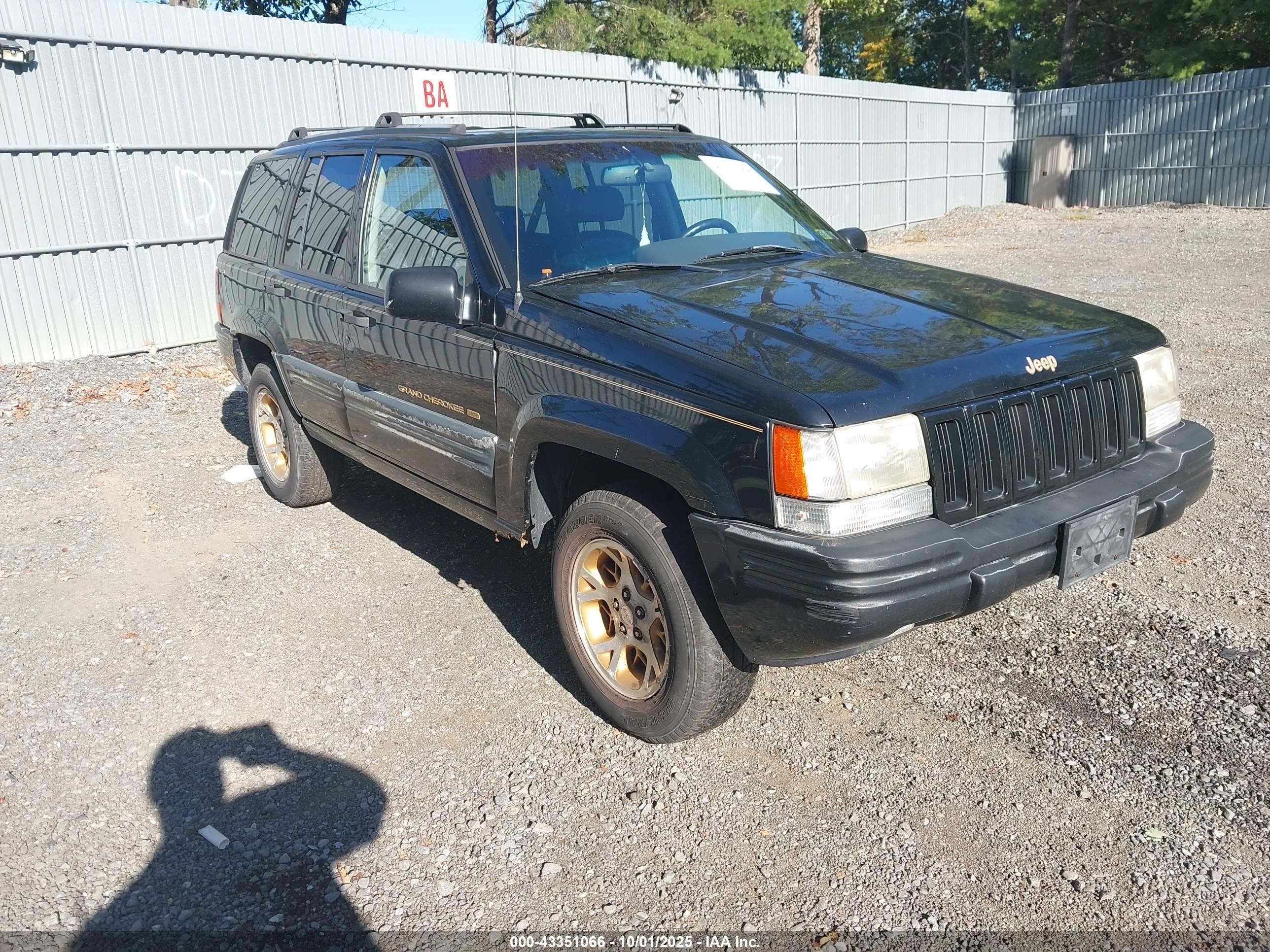 1996 Jeep Grand Cherokee Limited Черный vin: 1J4GZ78Y3TC199453
