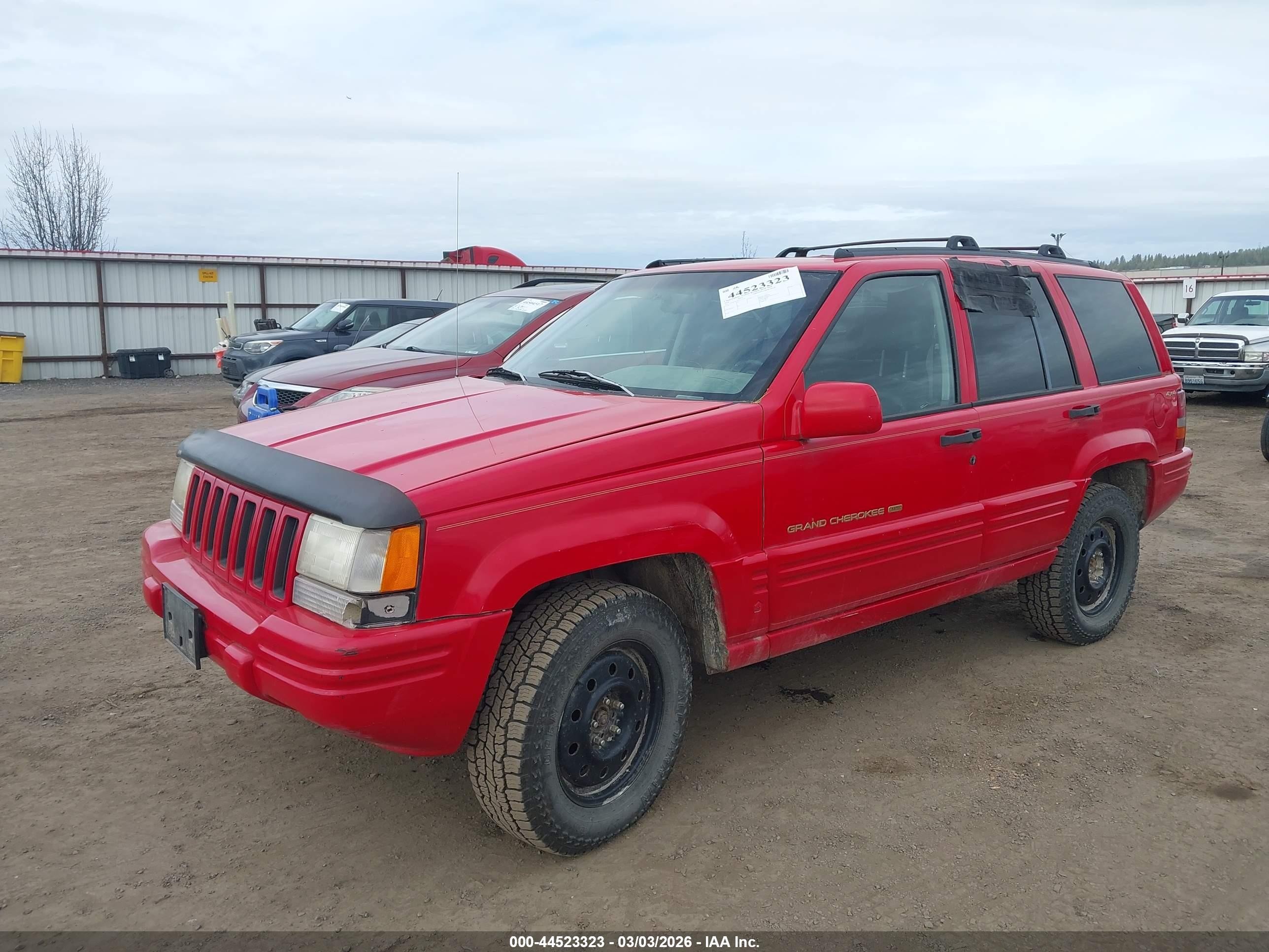 1996 Jeep Grand Cherokee Limited Красный vin: 1J4GZ78Y4TC312424