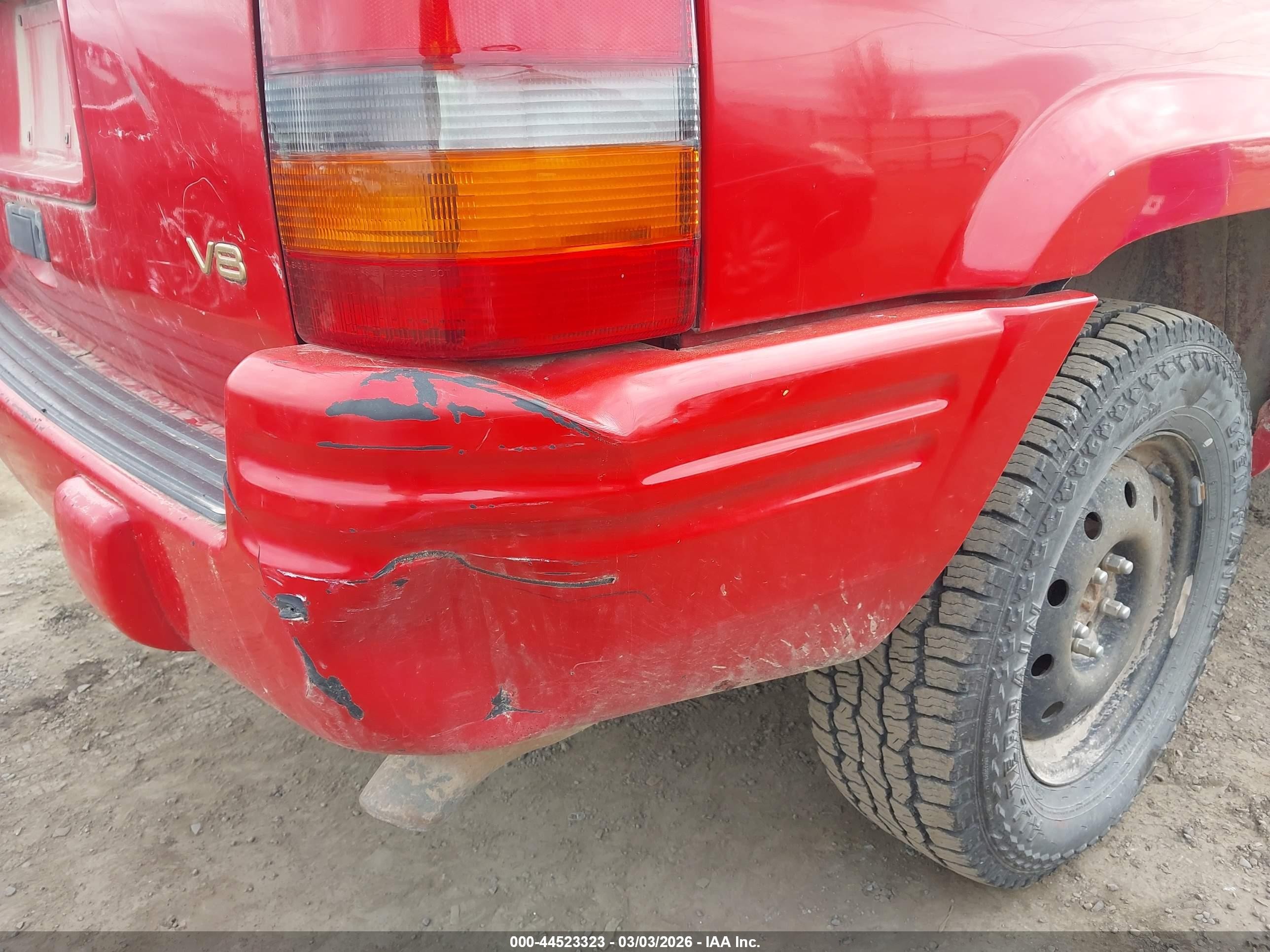 1996 Jeep Grand Cherokee Limited Красный vin: 1J4GZ78Y4TC312424