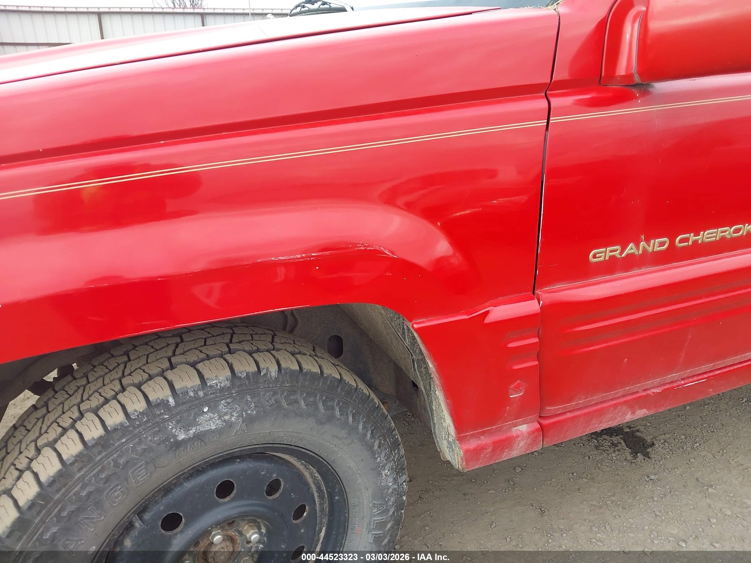 1996 Jeep Grand Cherokee Limited Красный vin: 1J4GZ78Y4TC312424