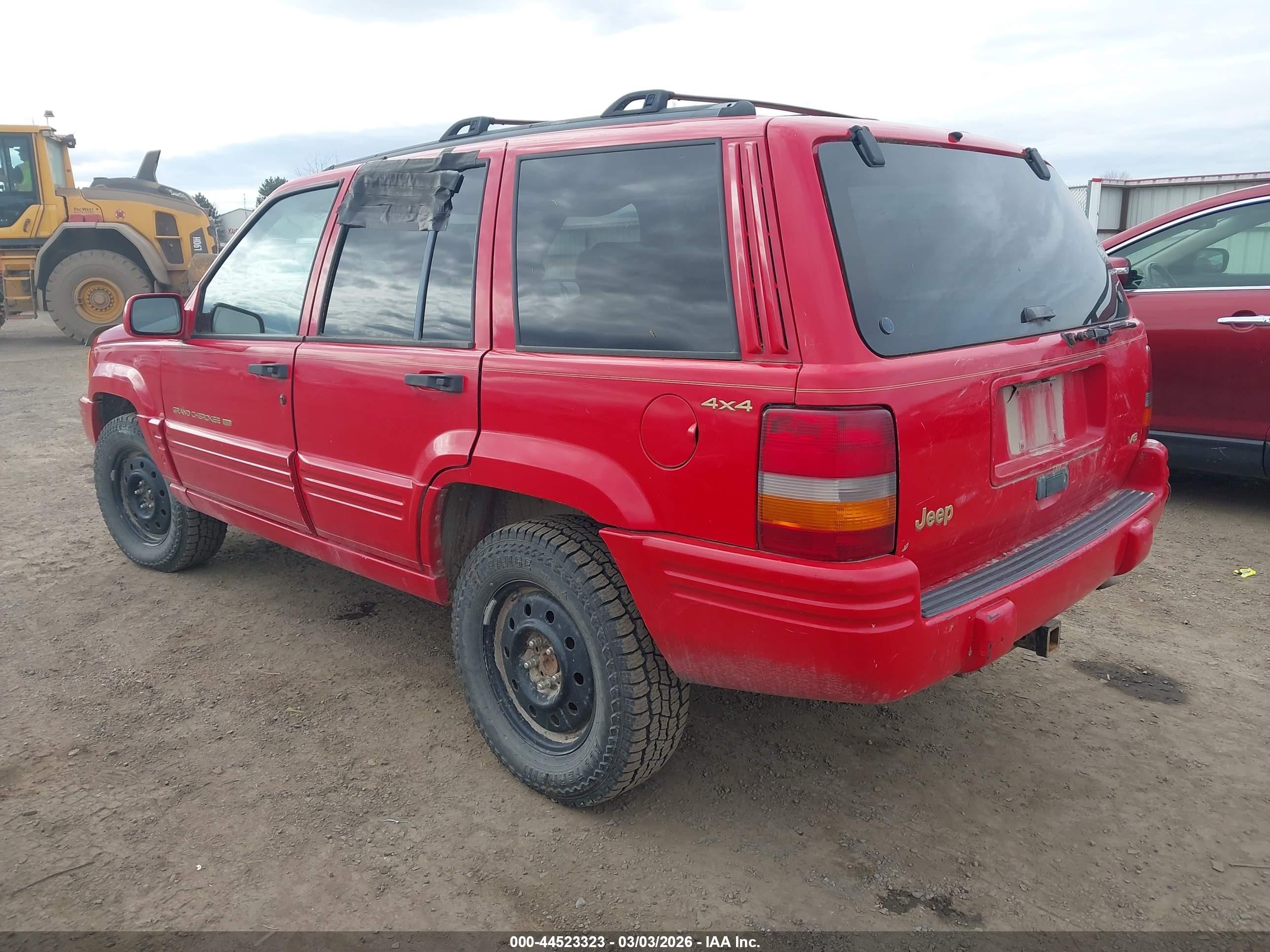 1996 Jeep Grand Cherokee Limited Красный vin: 1J4GZ78Y4TC312424