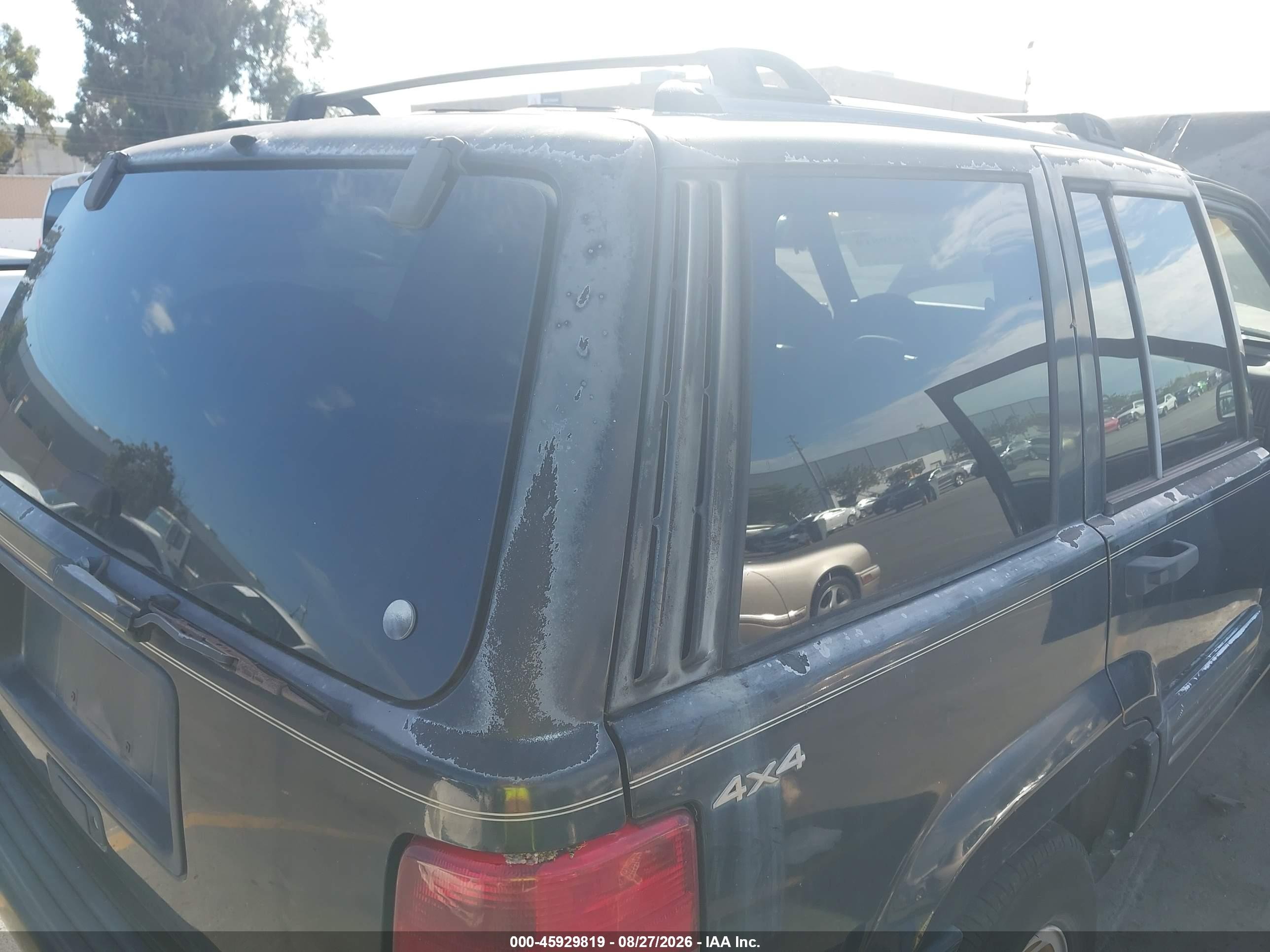 1996 Jeep Grand Cherokee Limited Черный vin: 1J4GZ78Y4TC373613