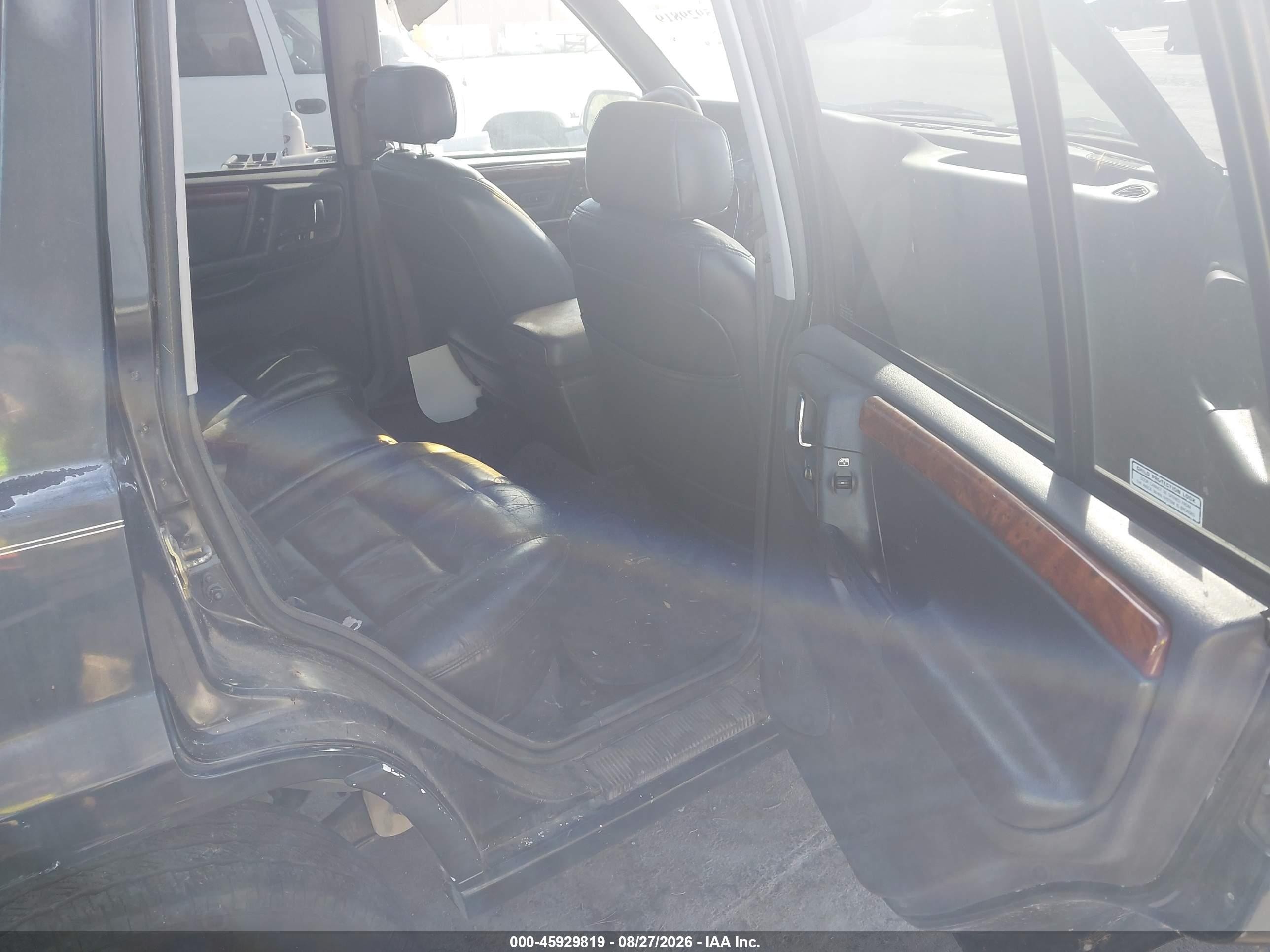 1996 Jeep Grand Cherokee Limited Черный vin: 1J4GZ78Y4TC373613