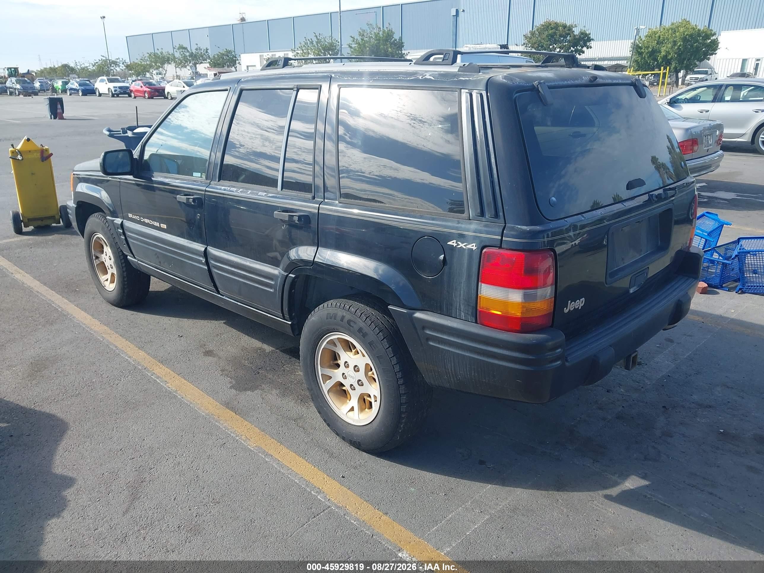 1996 Jeep Grand Cherokee Limited Черный vin: 1J4GZ78Y4TC373613