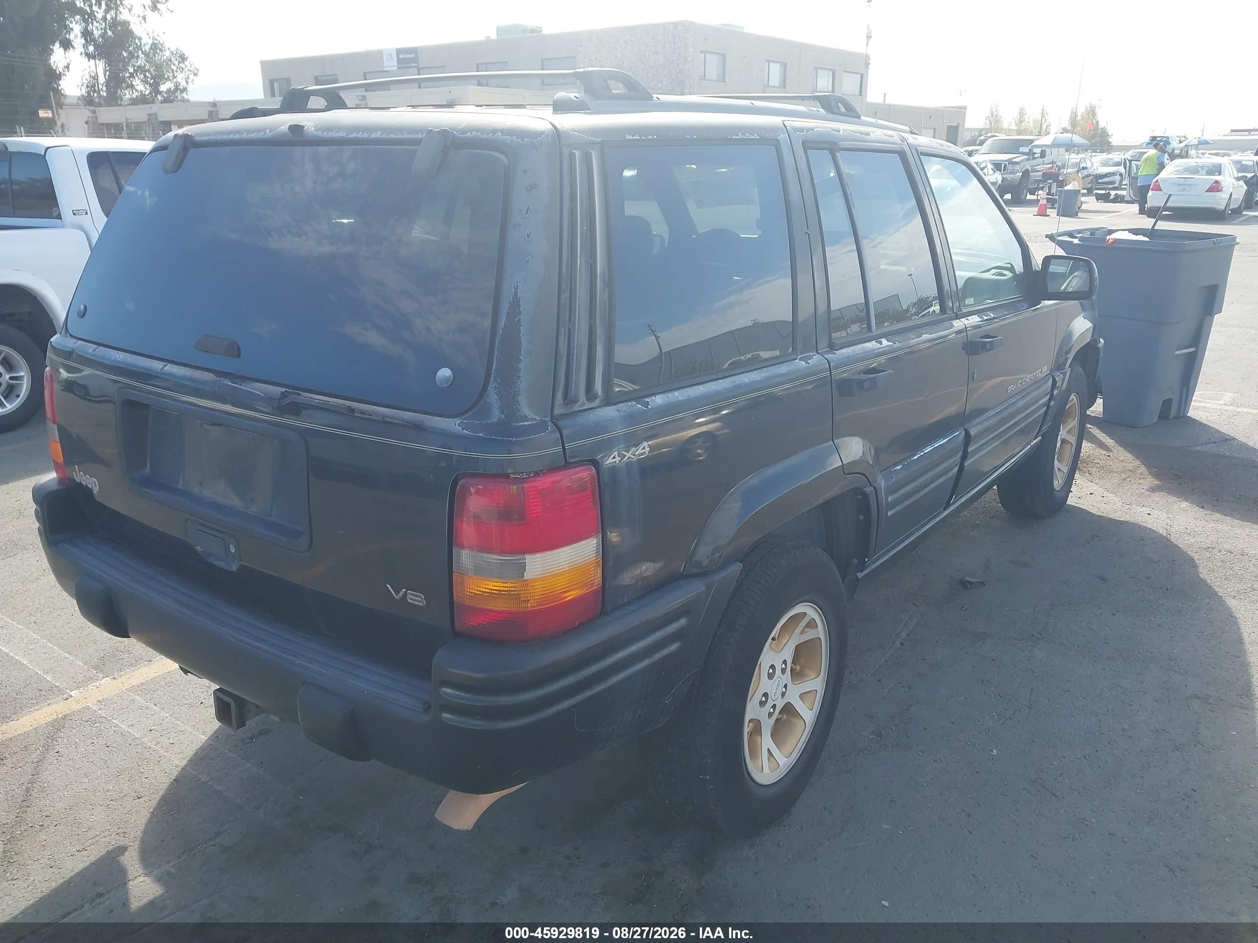 1996 Jeep Grand Cherokee Limited Черный vin: 1J4GZ78Y4TC373613