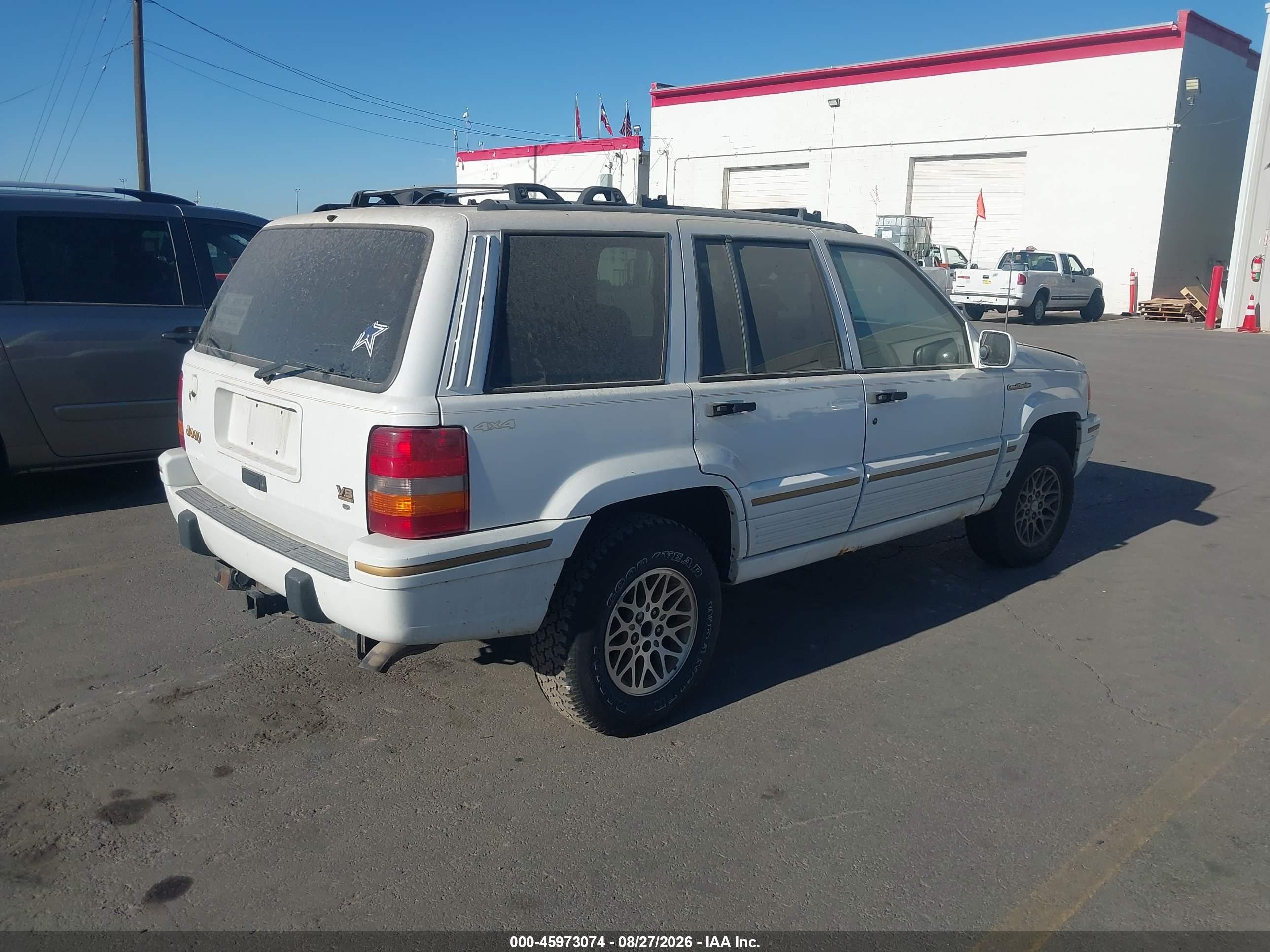 1995 Jeep Grand Cherokee Limited/orvis White vin: 1J4GZ78Y5SC510394