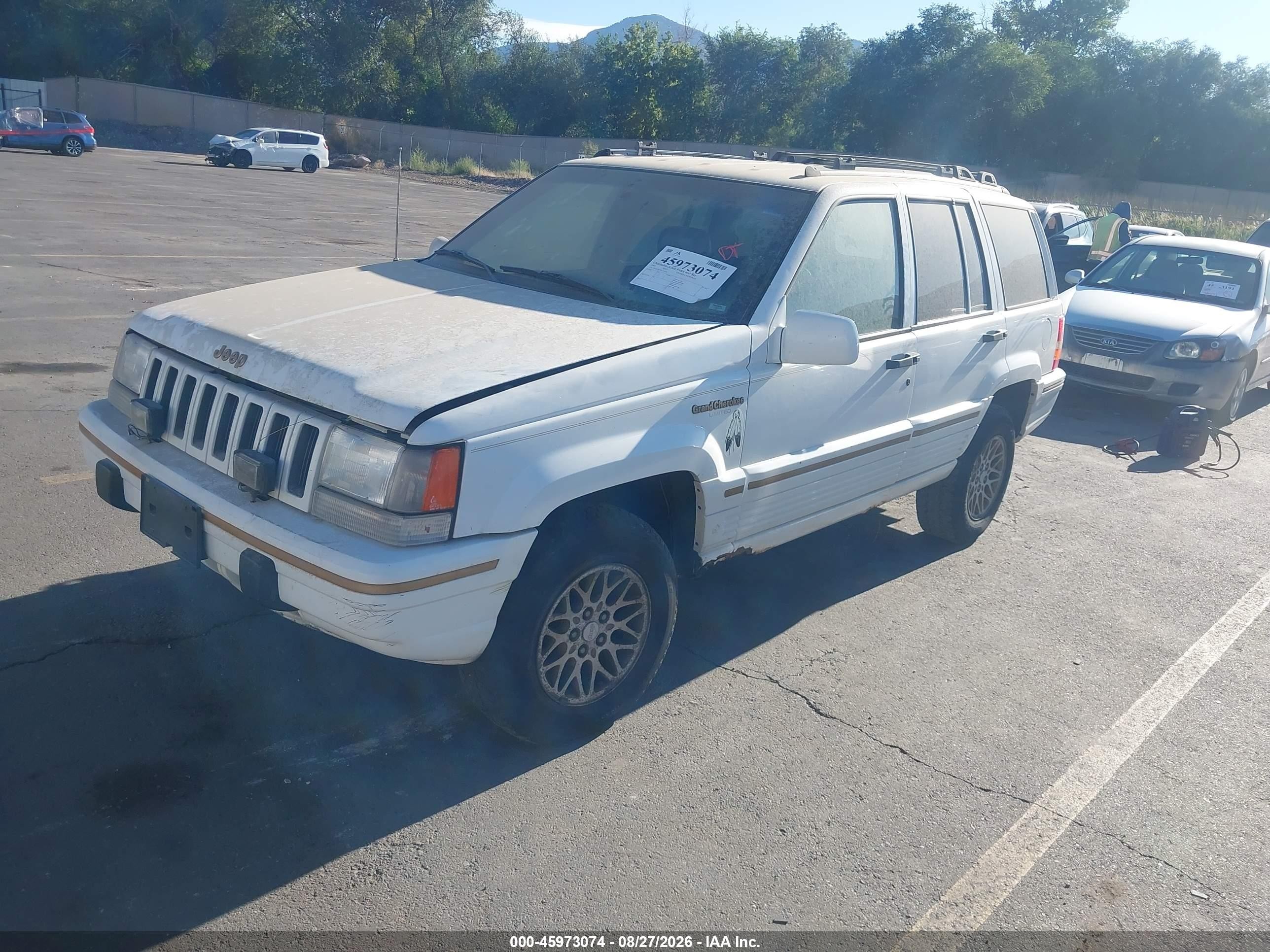 1995 Jeep Grand Cherokee Limited/orvis White vin: 1J4GZ78Y5SC510394