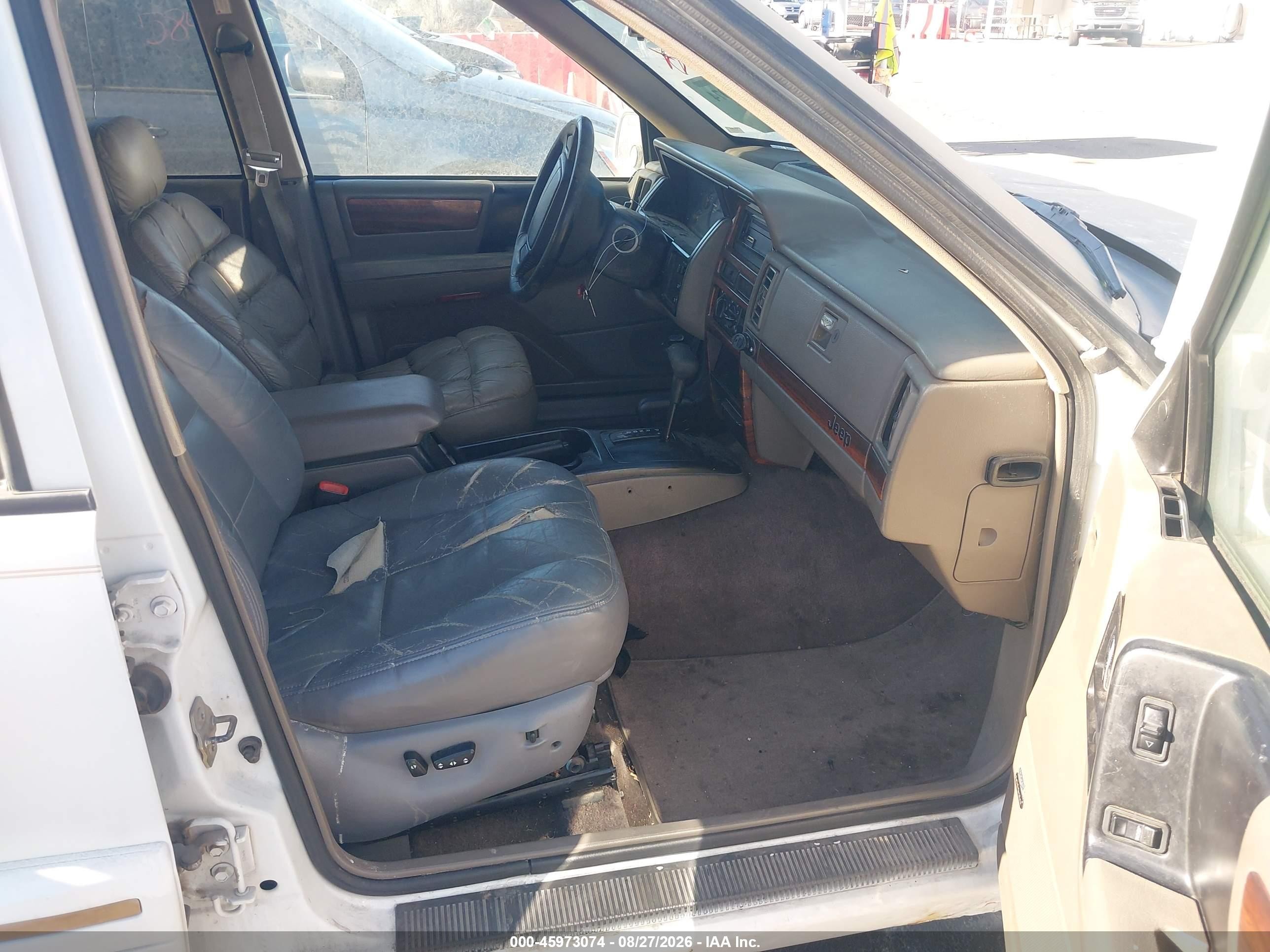 1995 Jeep Grand Cherokee Limited/orvis White vin: 1J4GZ78Y5SC510394