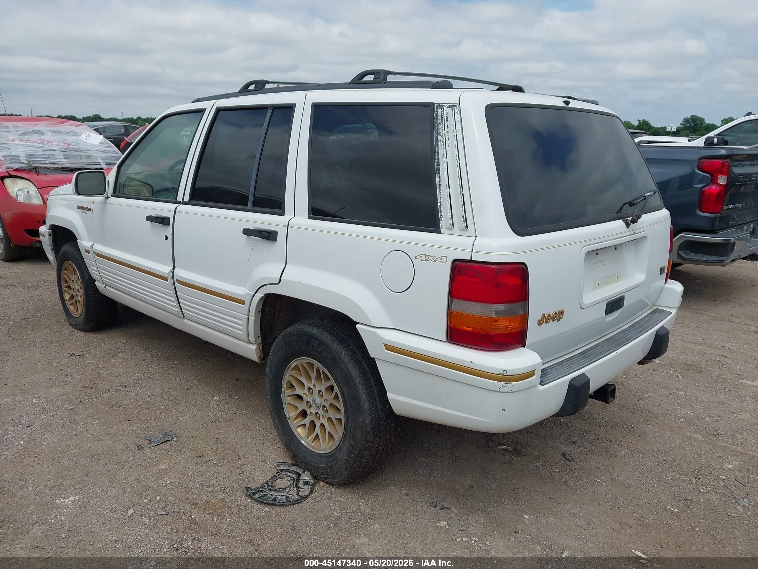 1995 Jeep Grand Cherokee Limited/orvis White vin: 1J4GZ78Y5SC670131