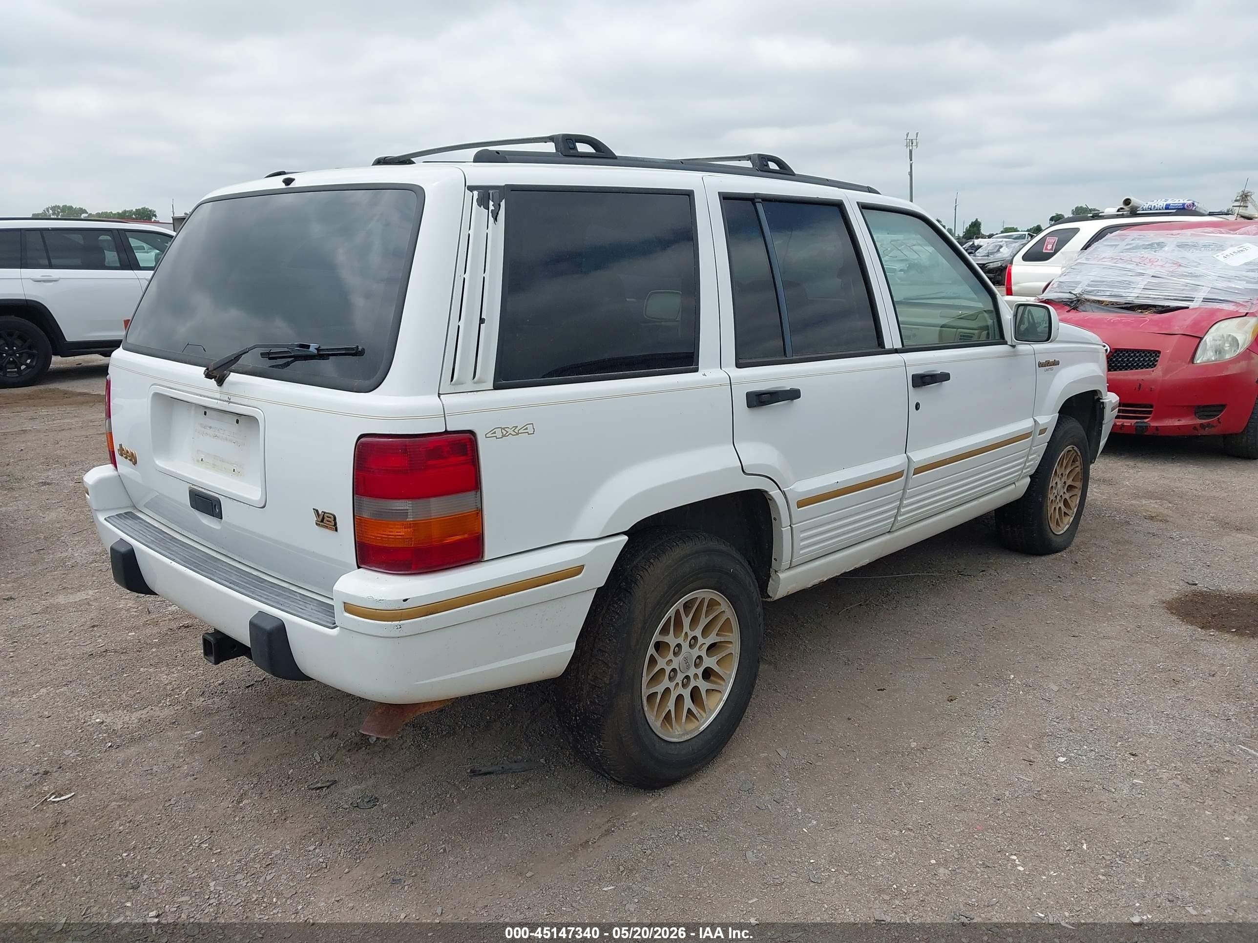 1995 Jeep Grand Cherokee Limited/orvis White vin: 1J4GZ78Y5SC670131