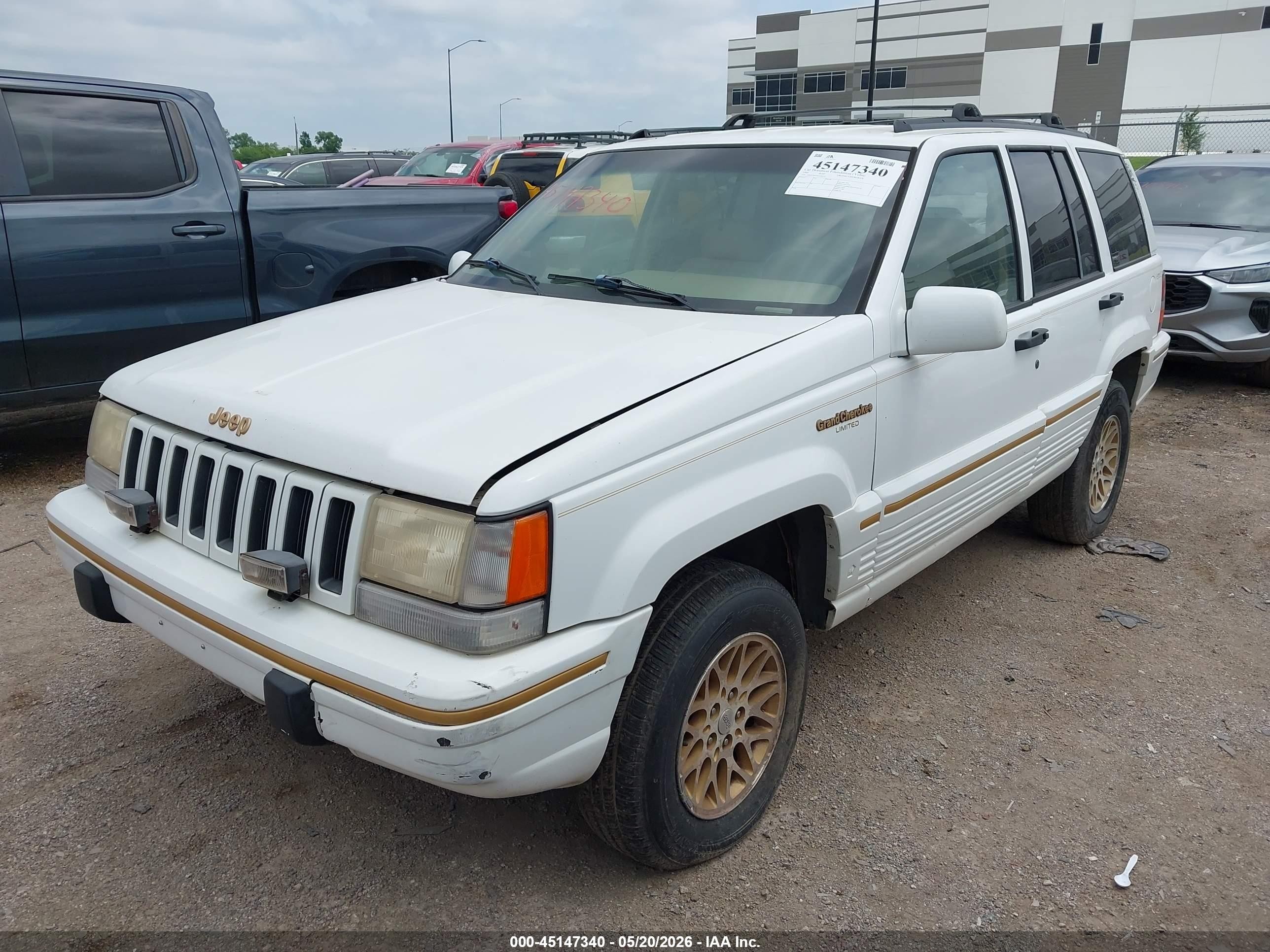 1995 Jeep Grand Cherokee Limited/orvis White vin: 1J4GZ78Y5SC670131