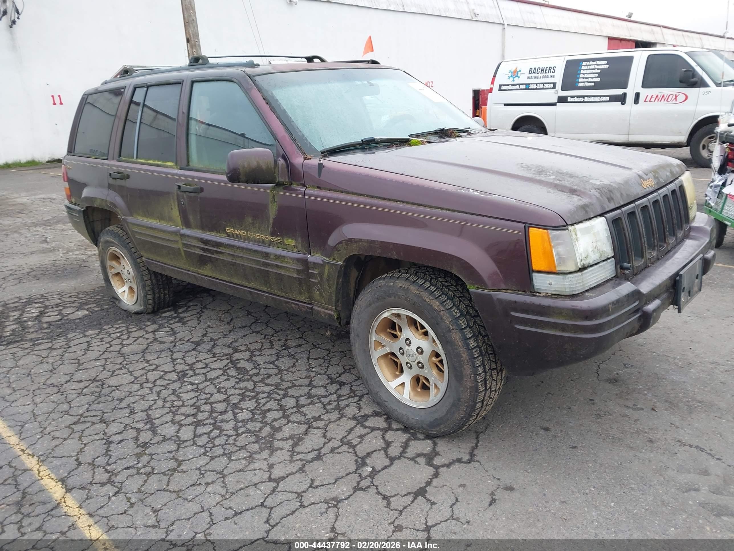 1996 Jeep Grand Cherokee Limited Бордовый vin: 1J4GZ78Y5TC255103
