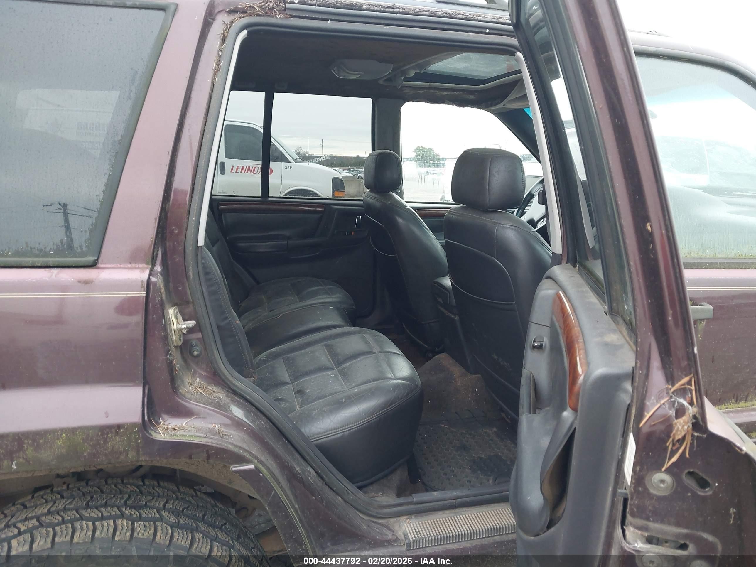 1996 Jeep Grand Cherokee Limited Бордовый vin: 1J4GZ78Y5TC255103