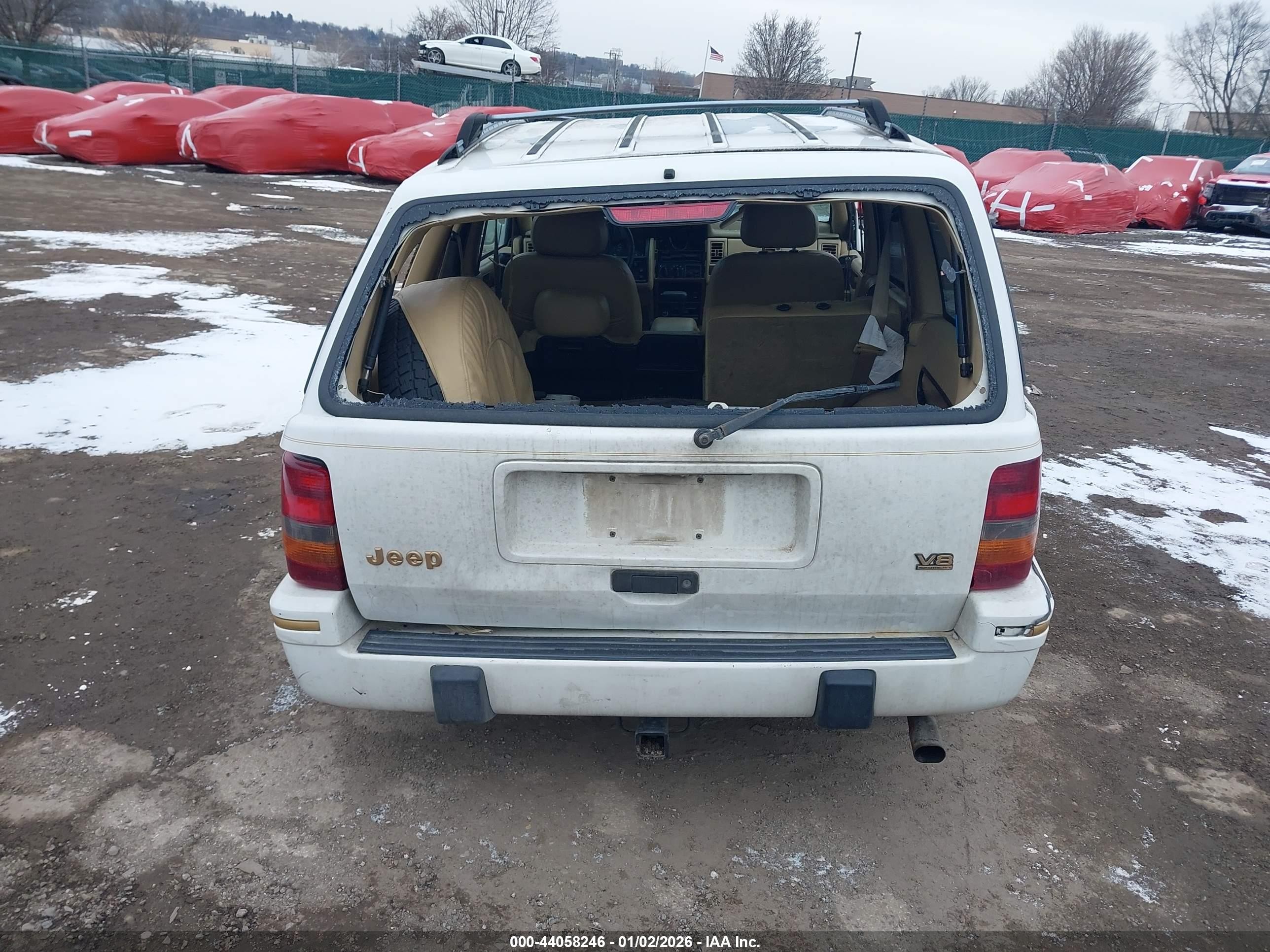 1995 Jeep Grand Cherokee Limited/orvis White vin: 1J4GZ78Y7SC784096