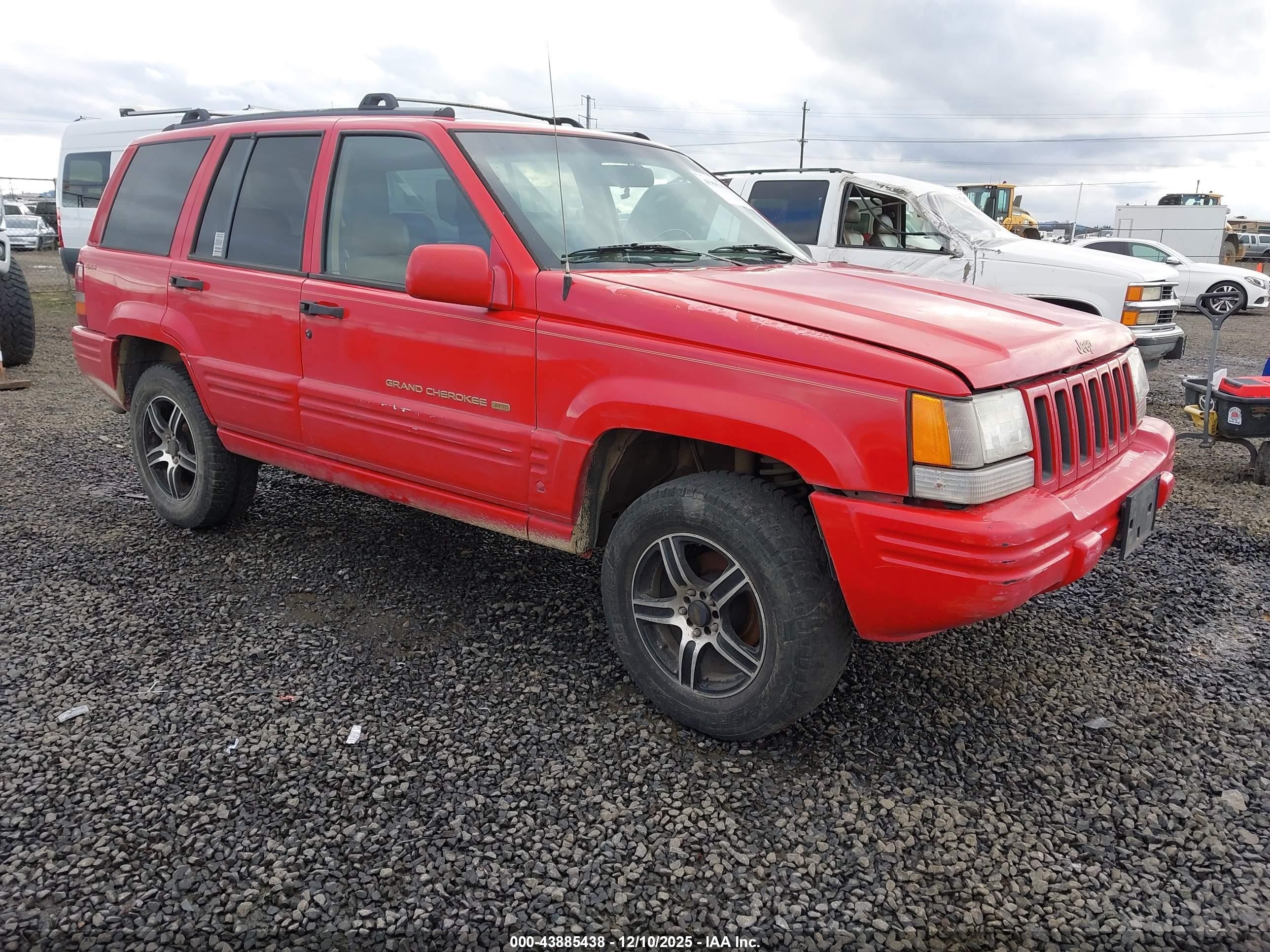 1996 Jeep Grand Cherokee Limited Красный vin: 1J4GZ78Y7TC252610